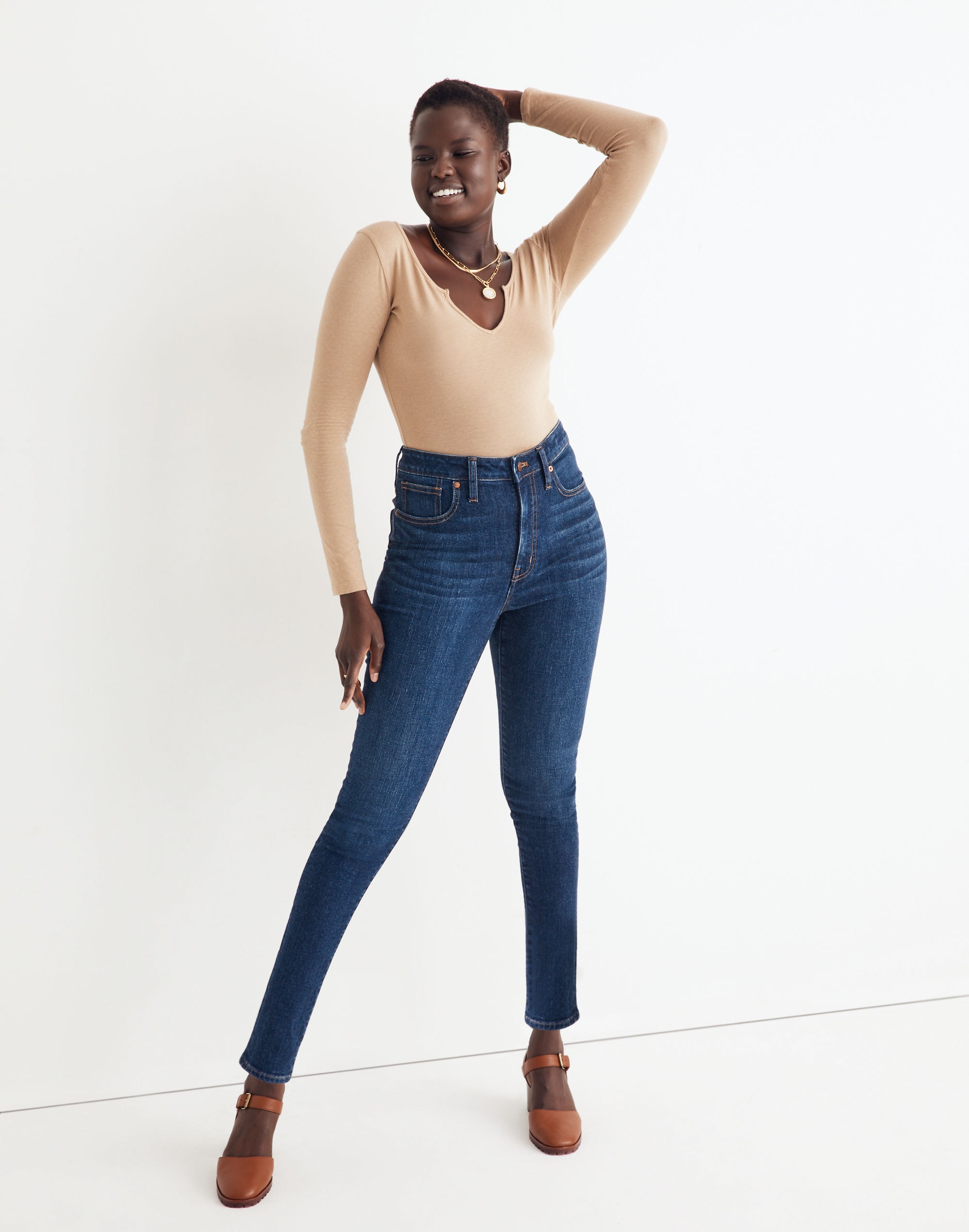 Curvy High-Rise Skinny Jeans Seville Wash