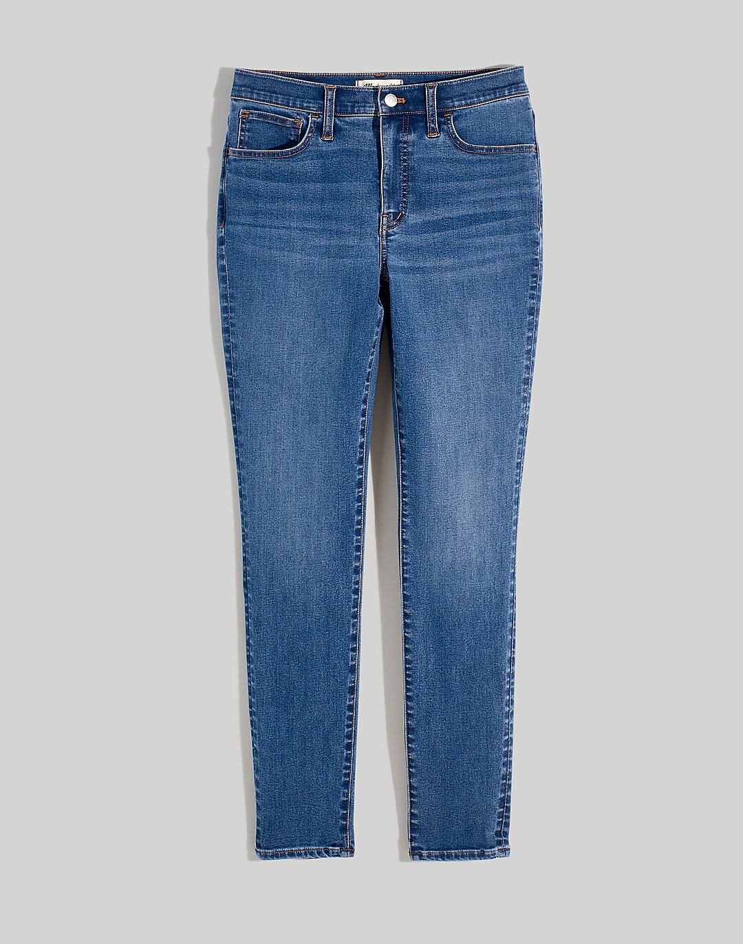 Petite 9 Mid-Rise Roadtripper Supersoft Skinny Jeans in Hastings Wash