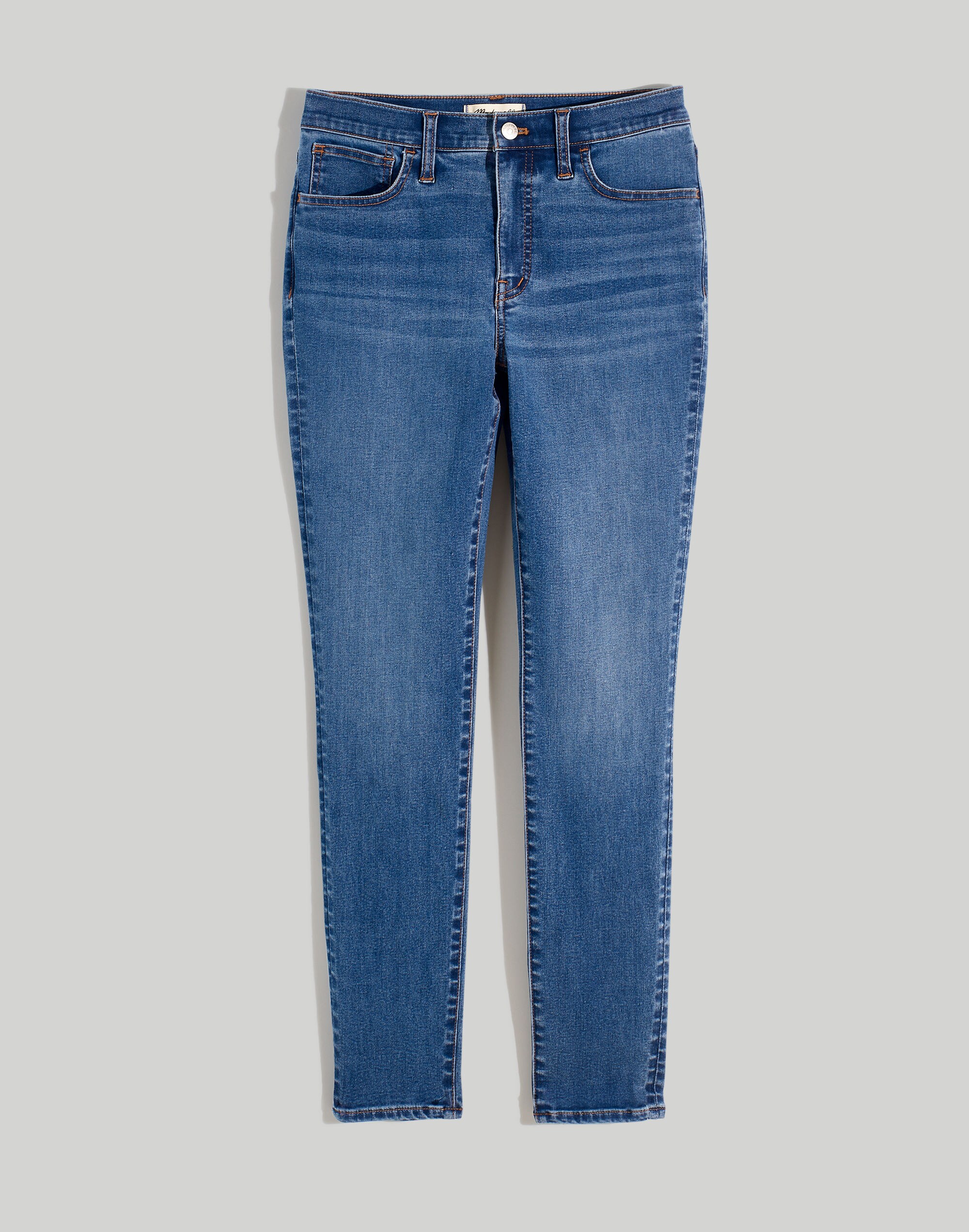 9" Mid-Rise Roadtripper Supersoft Skinny Jeans in Hastings Wash