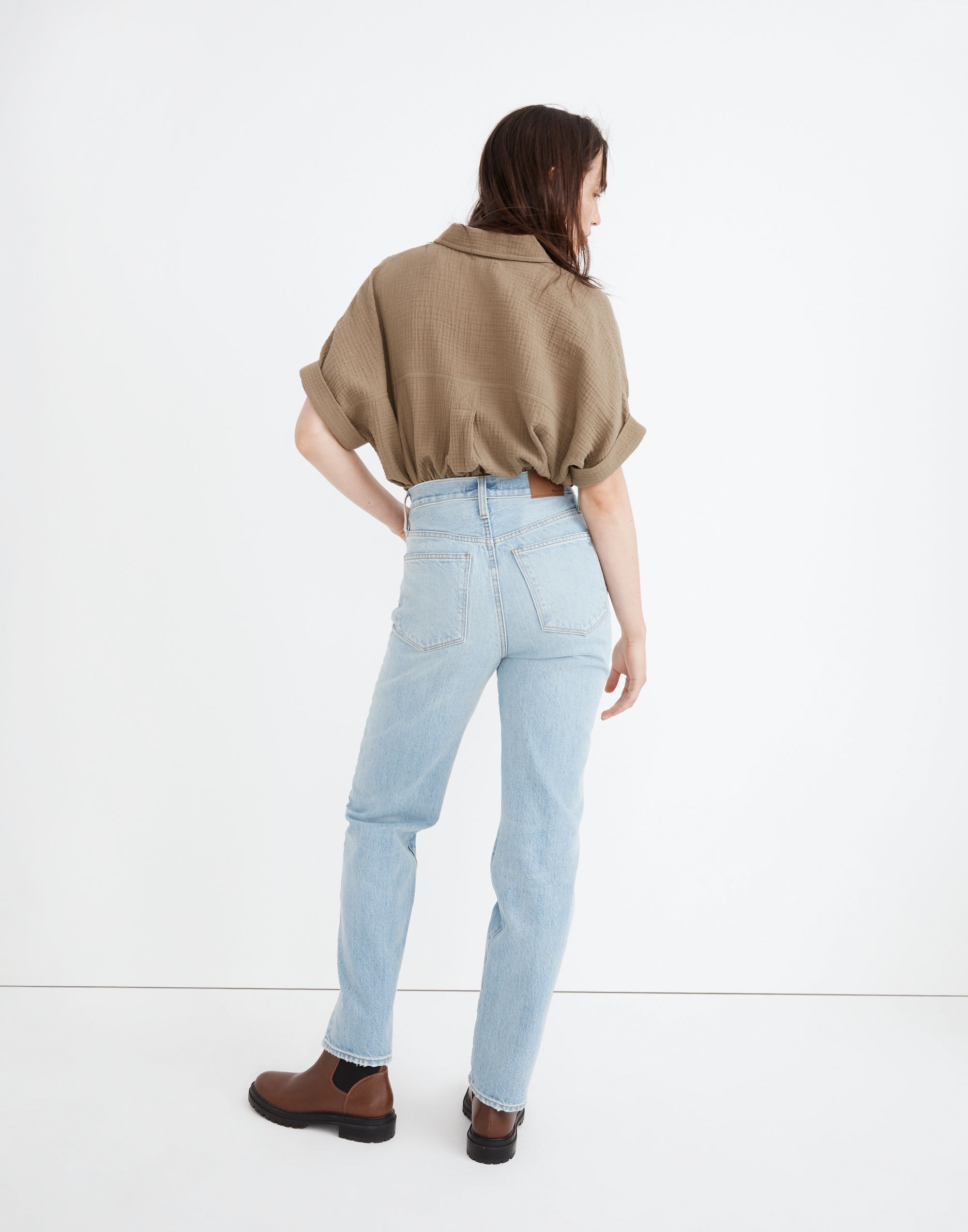 The Perfect Vintage Straight Jean in Springwood Wash