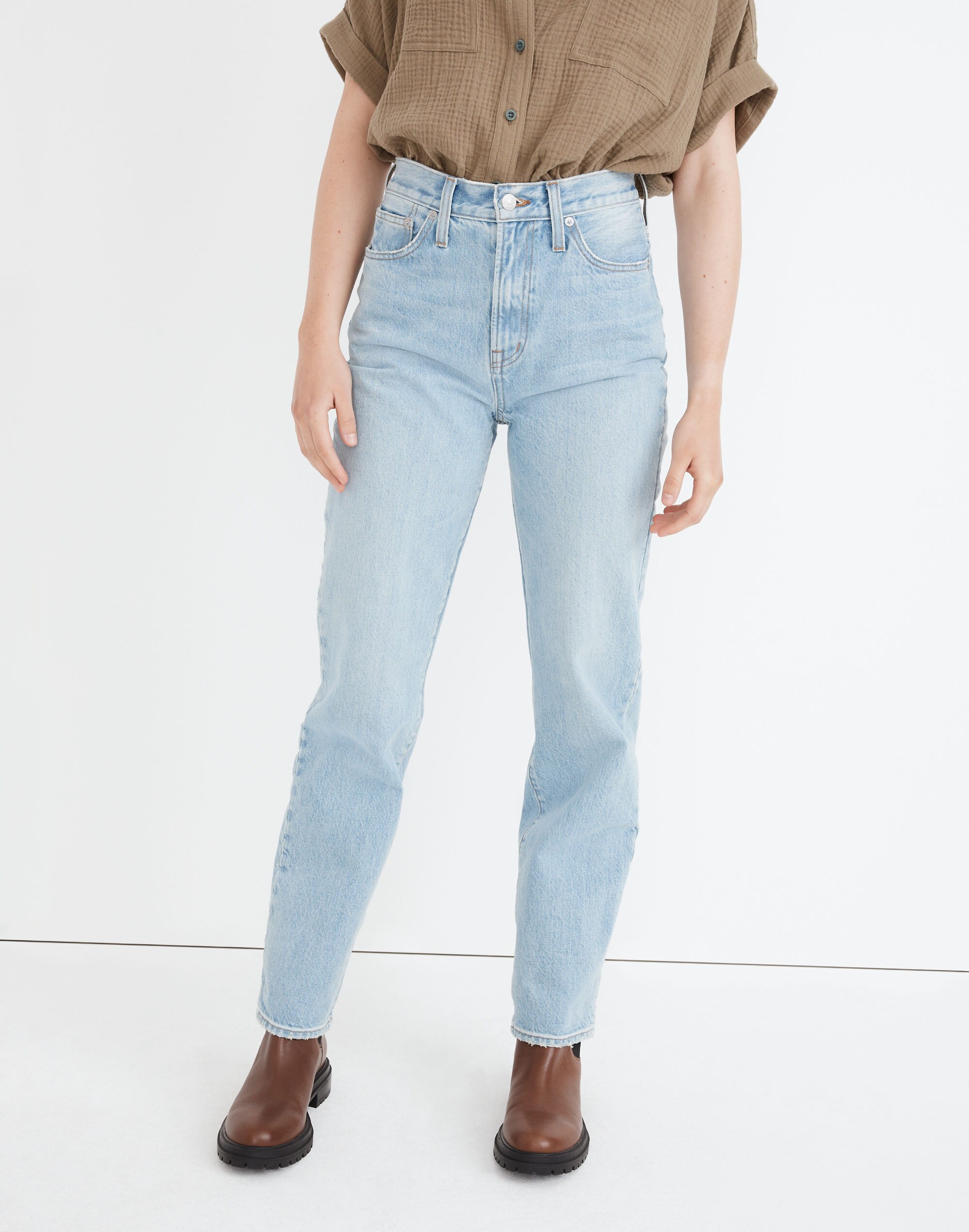 The Tall Perfect Vintage Straight Jean in Springwood Wash