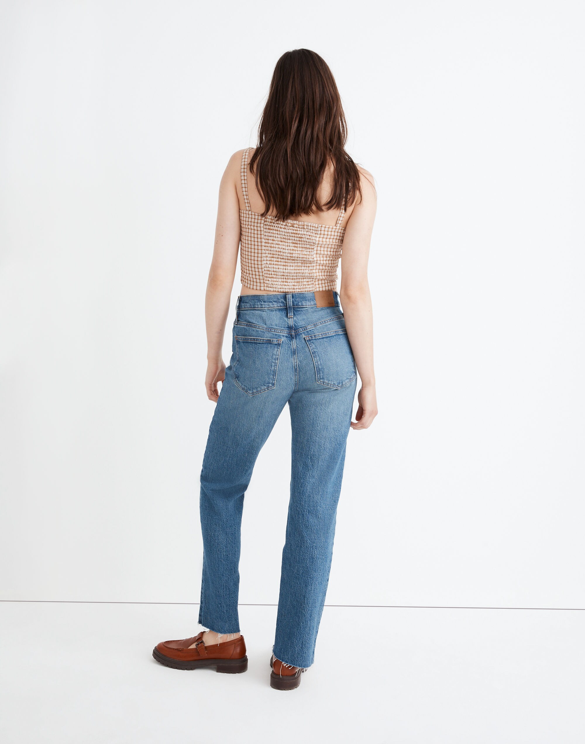 The Mid-Rise Perfect Vintage Straight Jean in Edgerton Wash: Criss Cross Edition