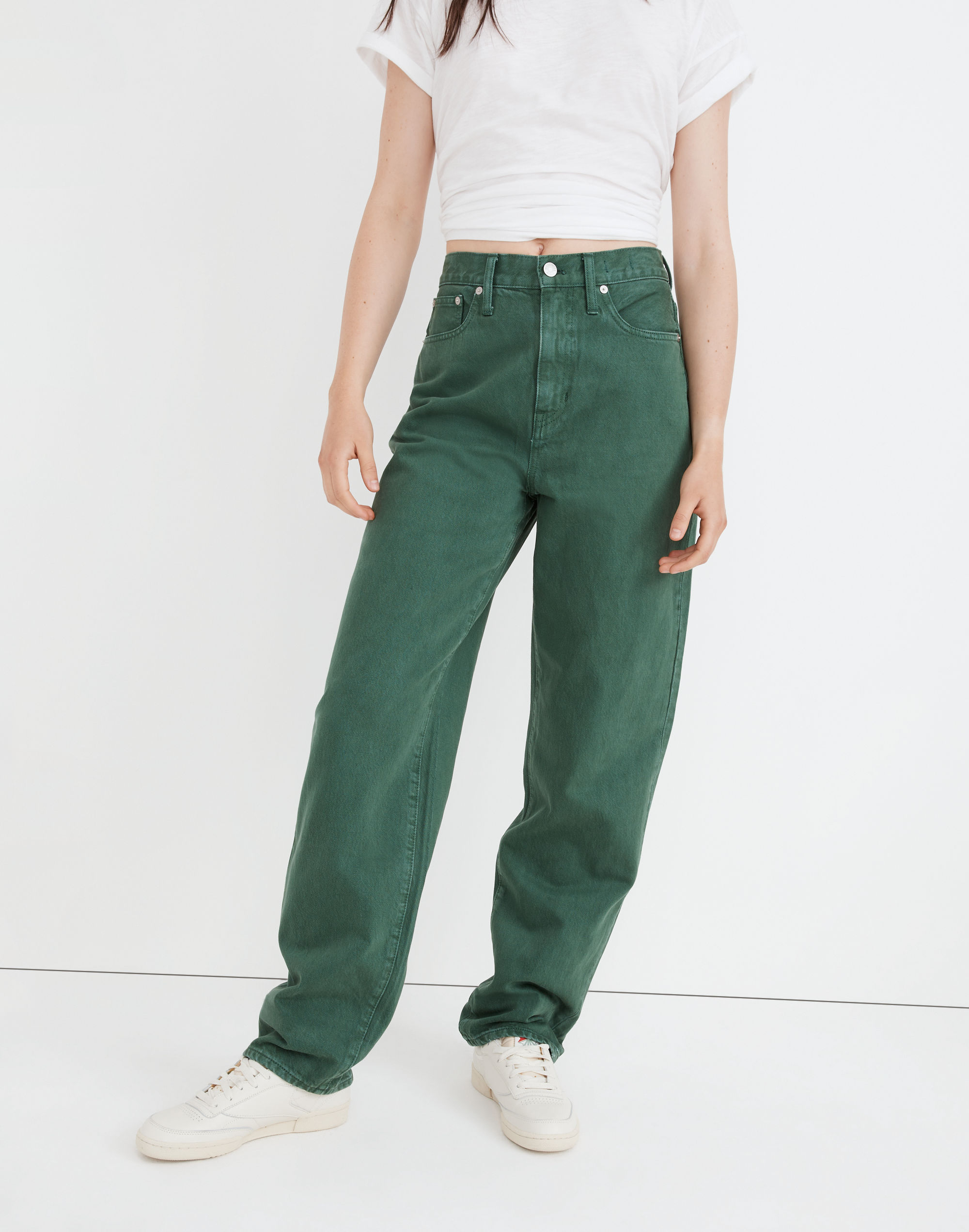 Edition Straight Garment-Dyed Baggy Jeans: