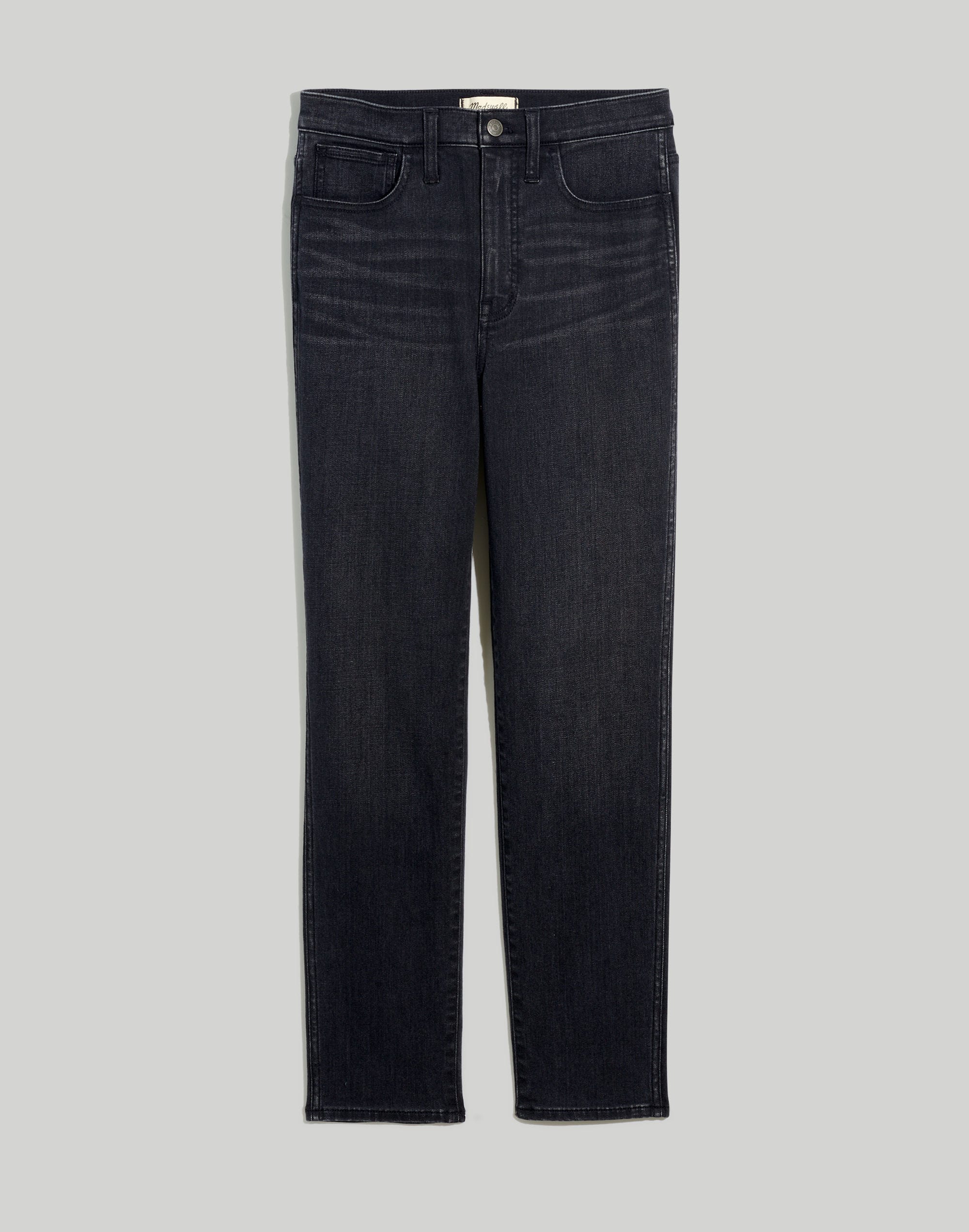 High-Rise Slim Straight Jeans in Richgrove Wash