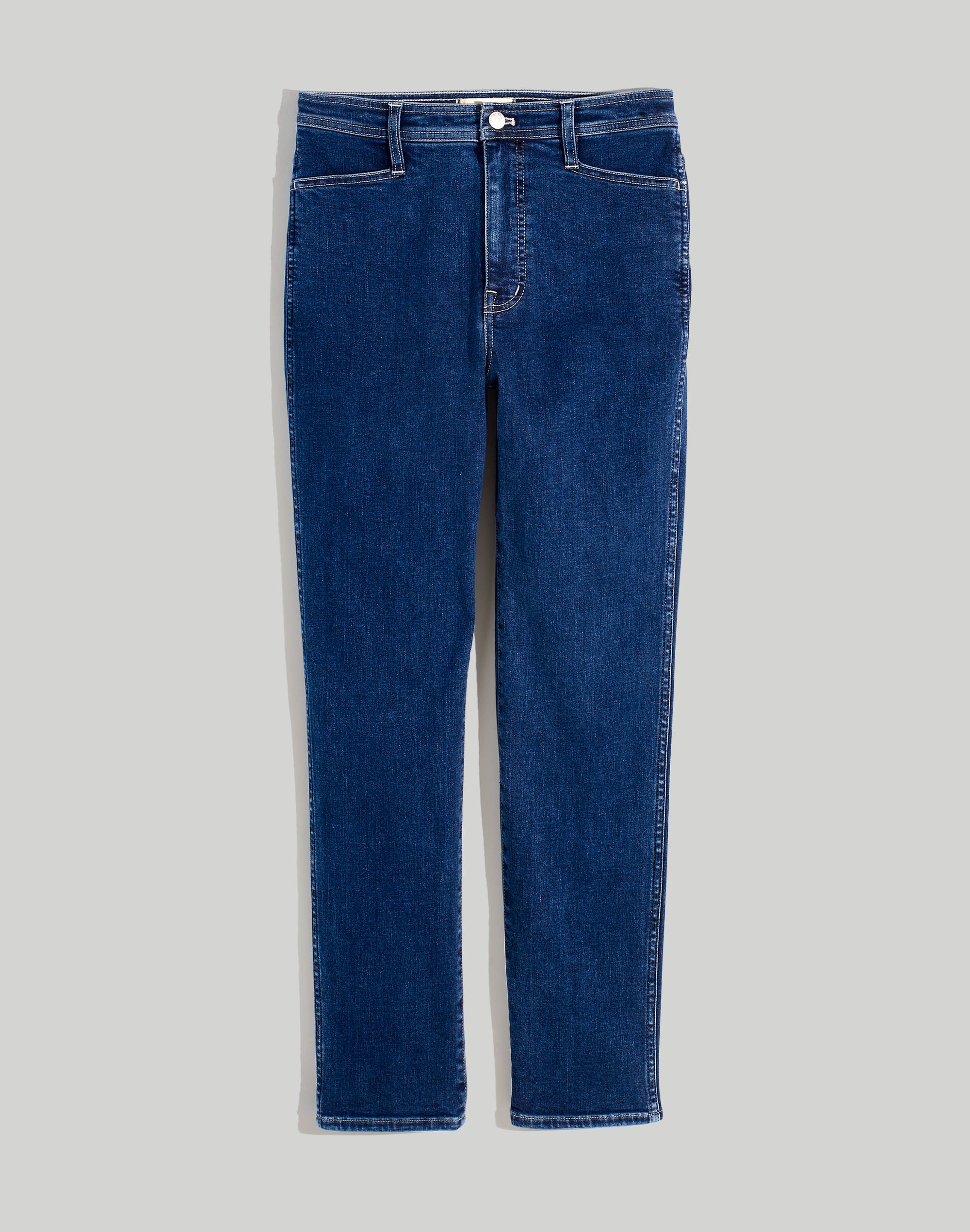 High-Rise Slim Straight Jeans in Bryston Wash: Workwear Edition