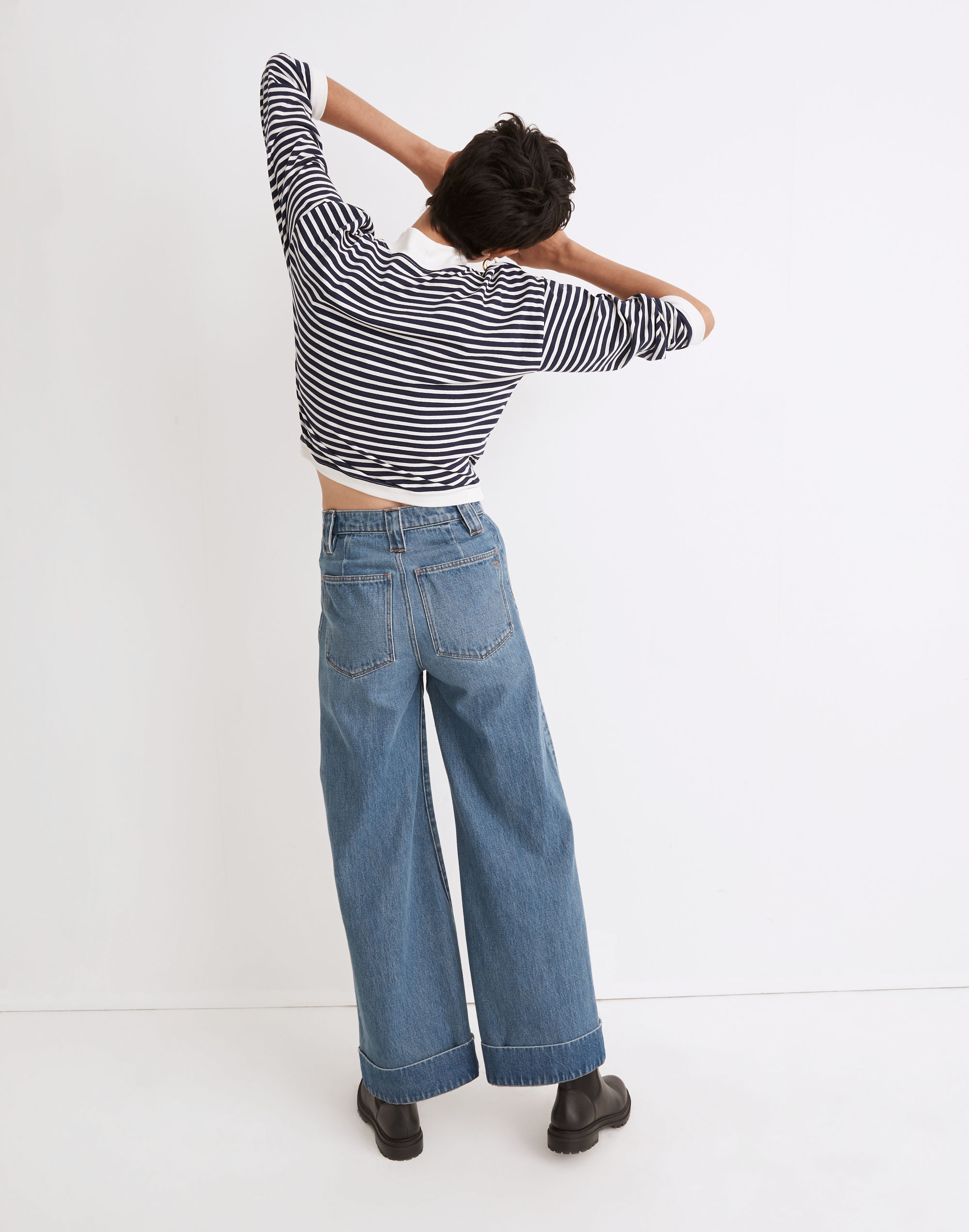 The Perfect Vintage Wide-Leg Jean in Traymore Wash