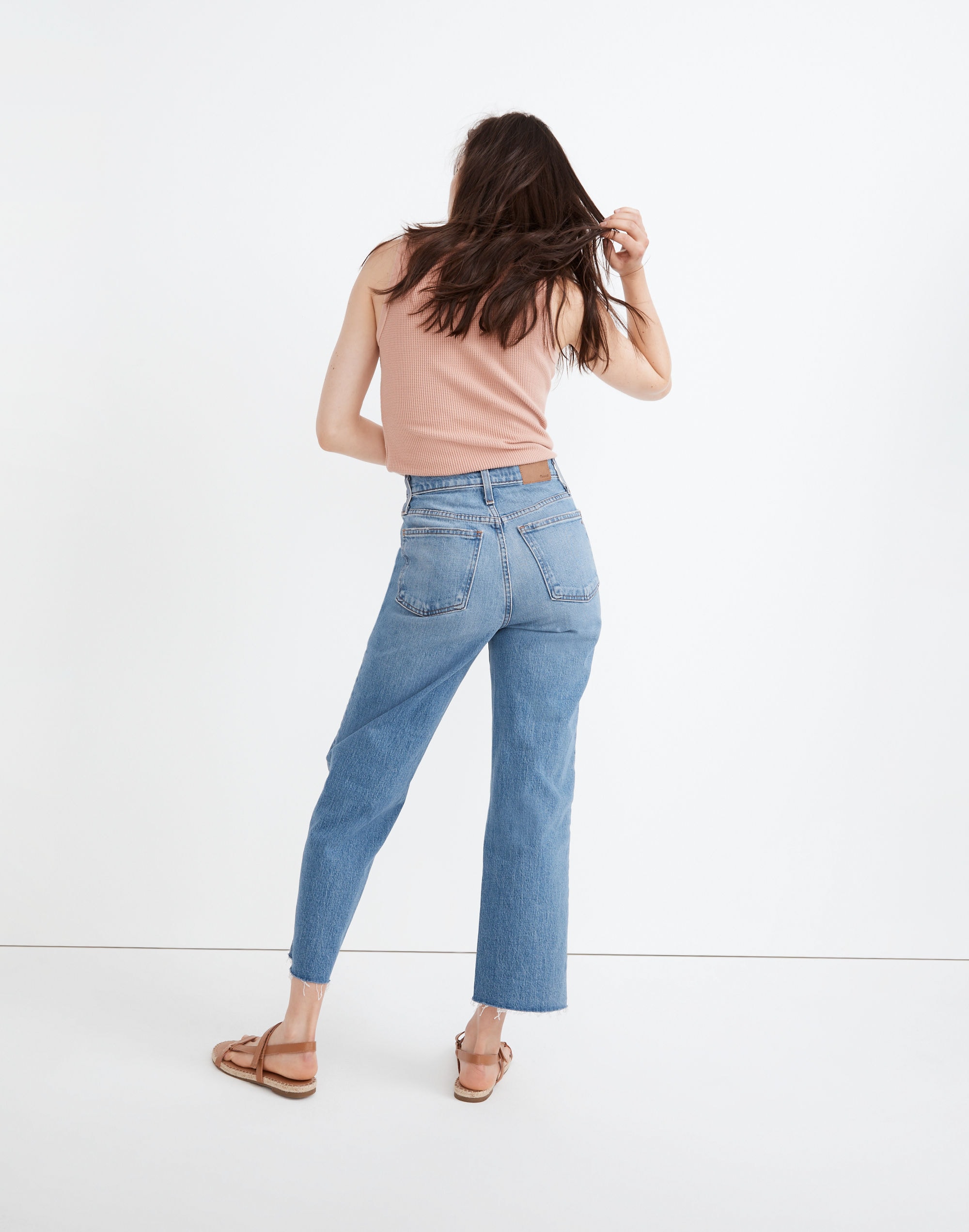The Tall Perfect Vintage Wide-Leg Crop Jean in Catlin Wash