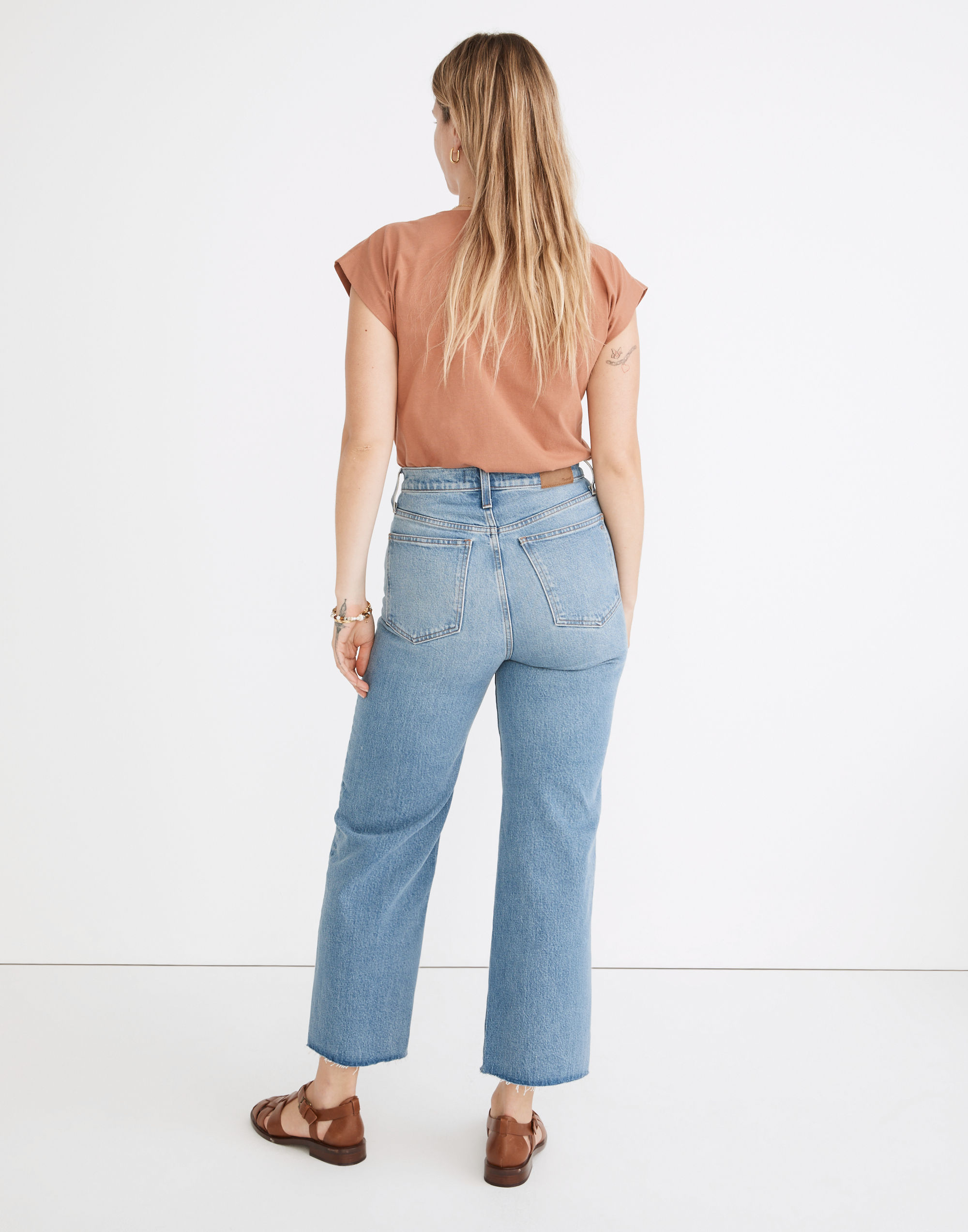 The Perfect Vintage Wide-Leg Crop Jean in Catlin Wash