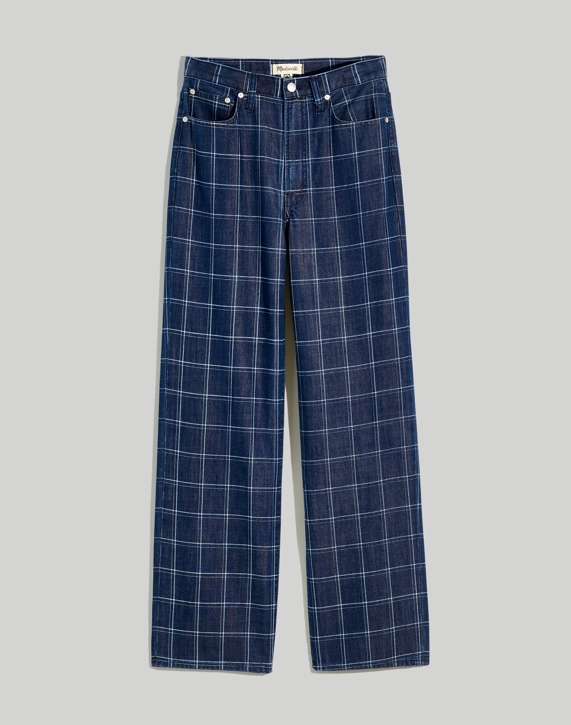 The Perfect Vintage Wide-Leg Jean in Windowpane