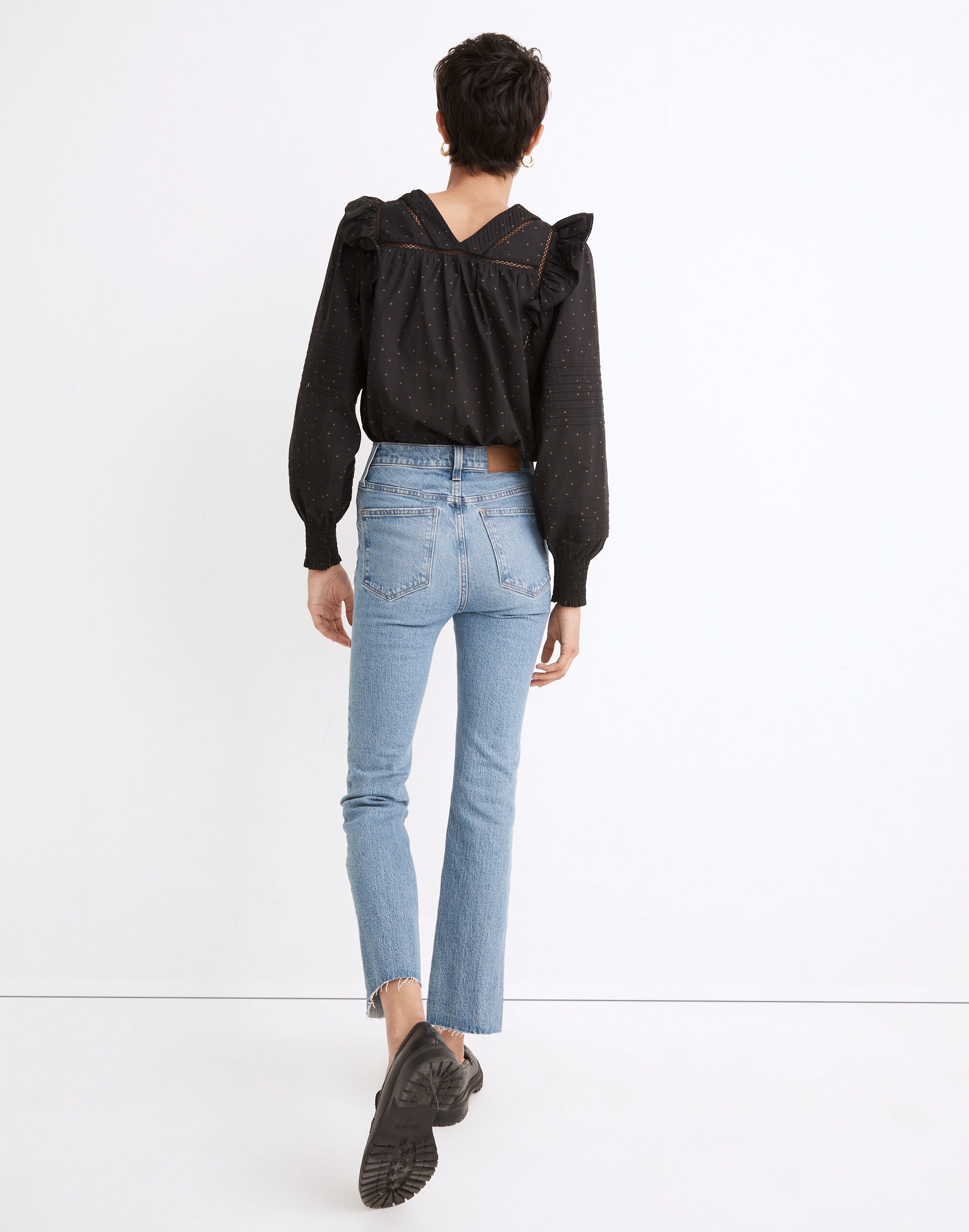 Petite Cali Demi-Boot Jeans in Enmore Wash: Raw-Hem Edition