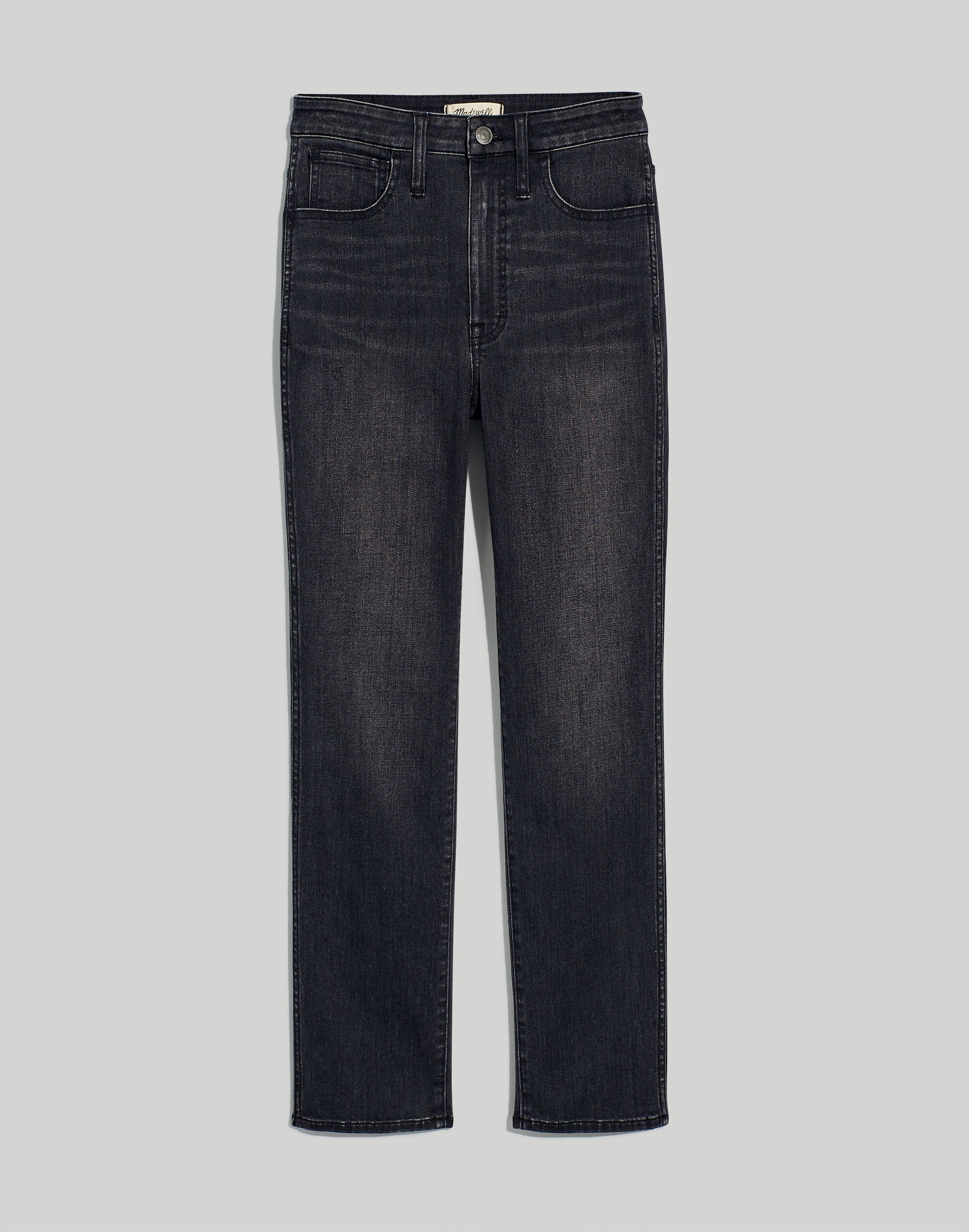 Curvy High-Rise Slim Straight Jeans in Richgrove Wash