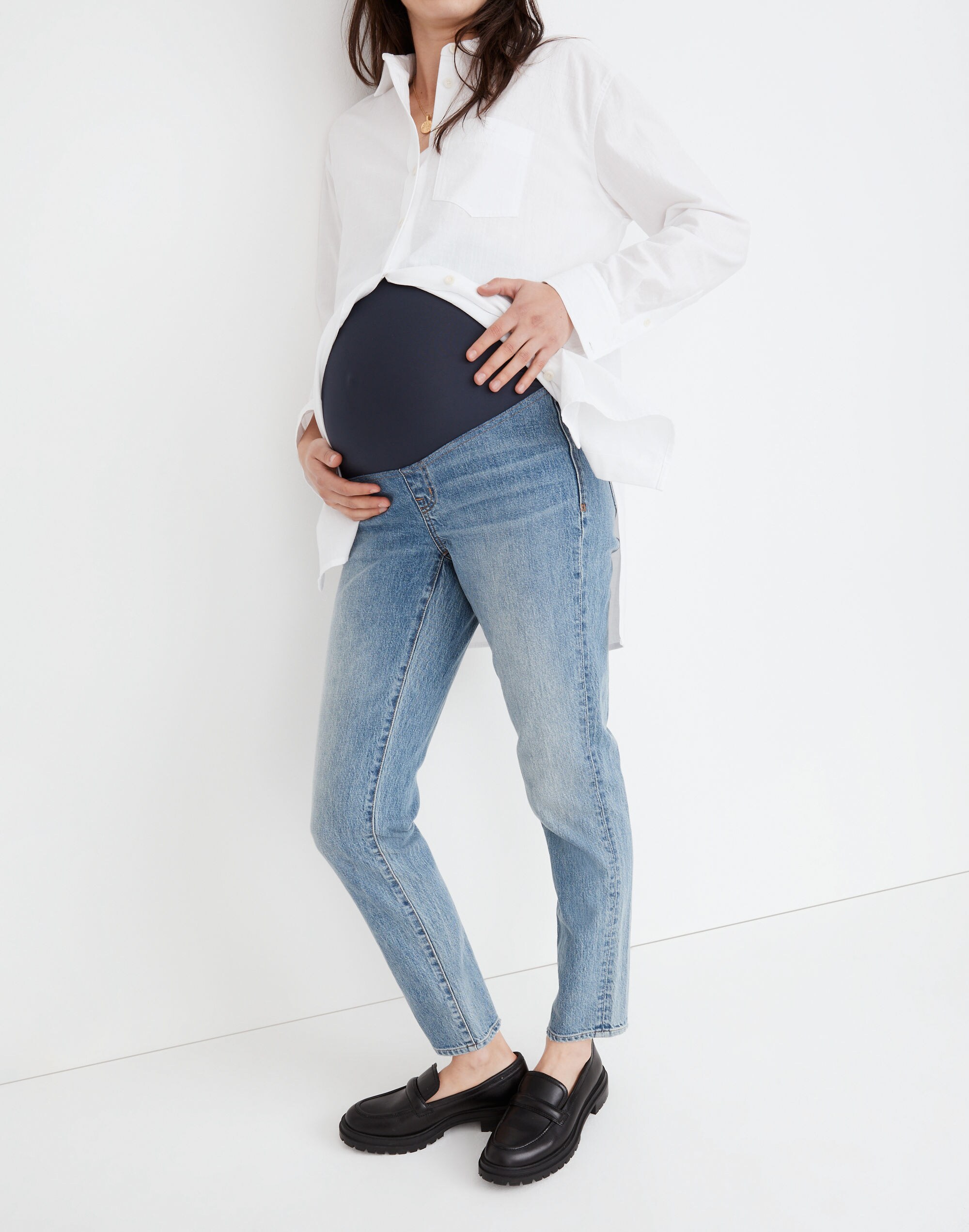 The Maternity Perfect Vintage Jean in Heathcote Wash