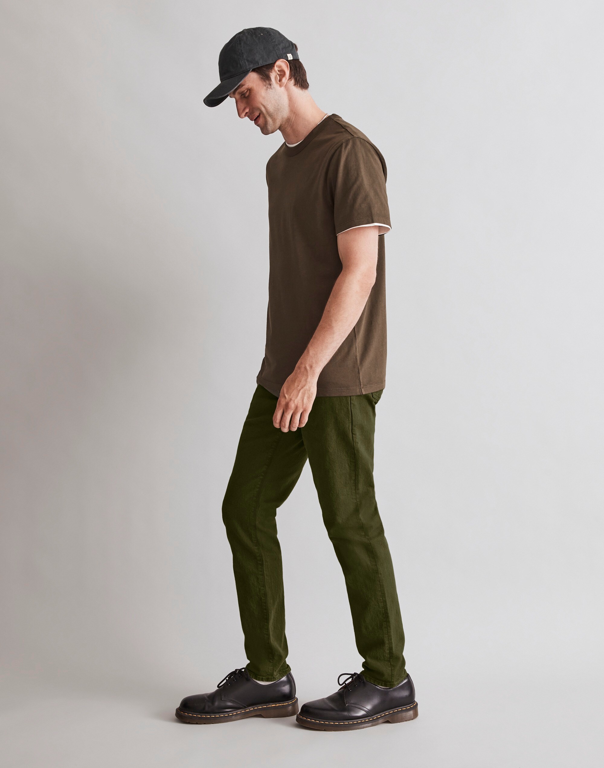 Garment-Dyed Slim Jeans