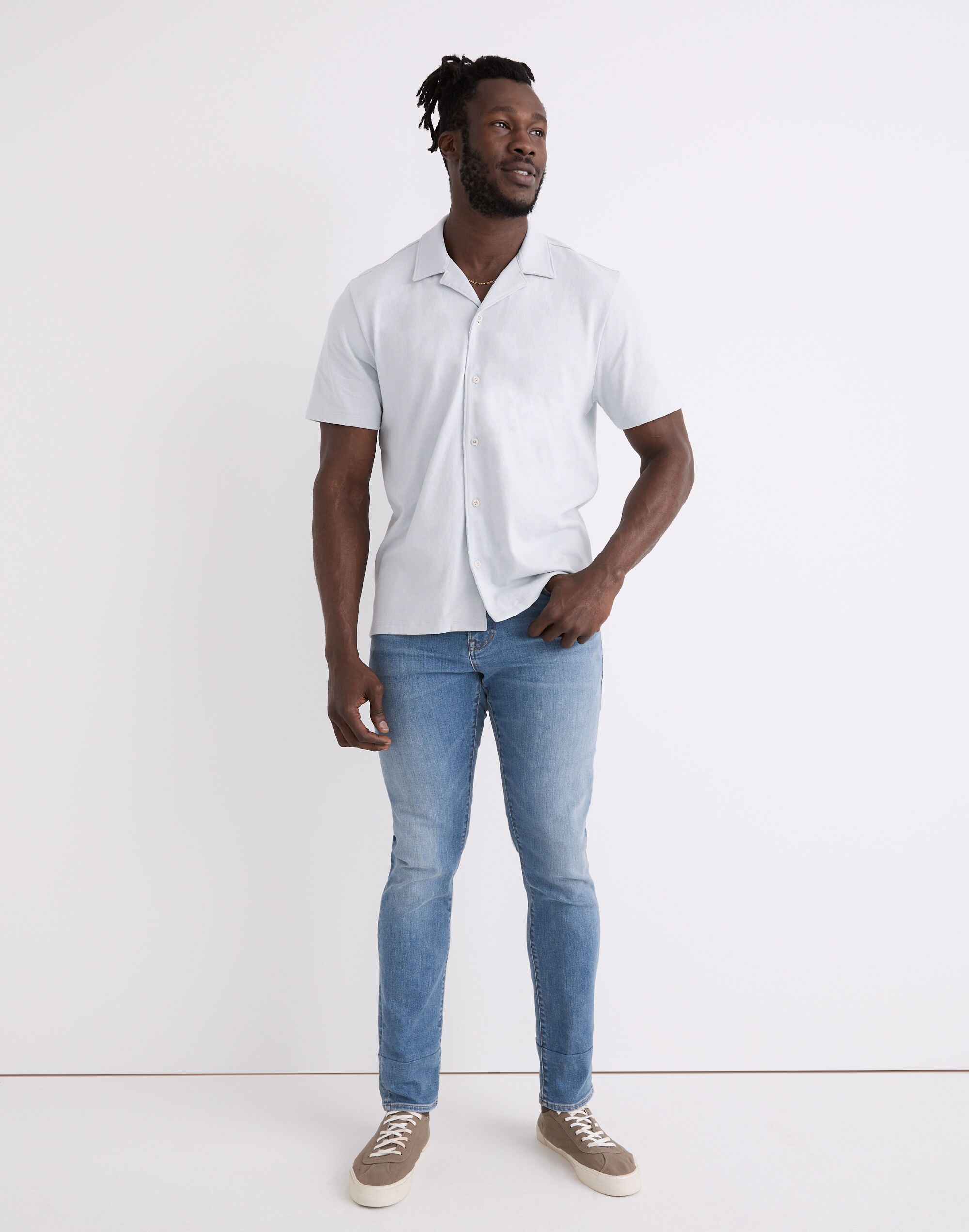 Madewell Athletic Slim Jeans in Beckman Wash: COOLMAX® Denim Edition