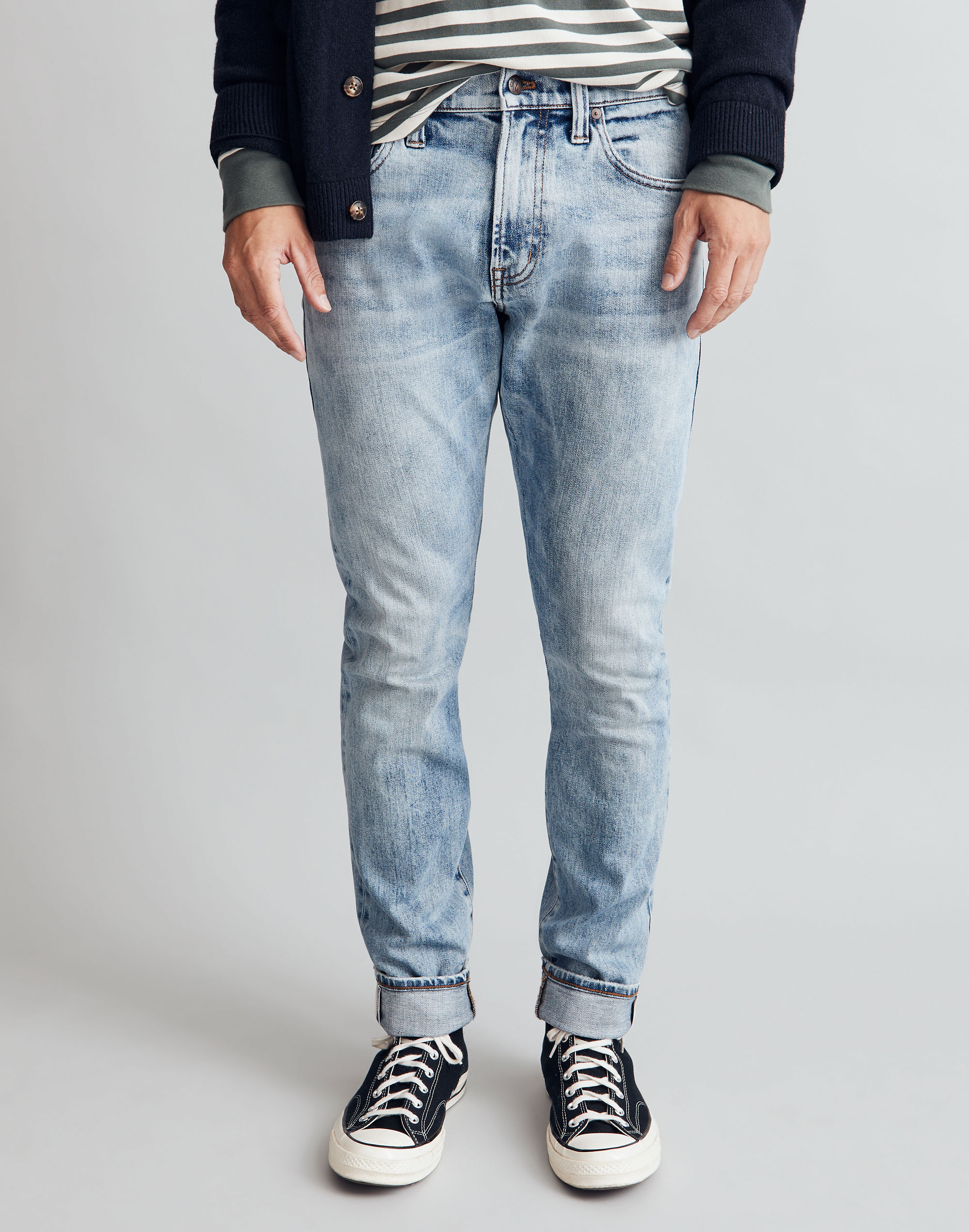 Athletic Slim Selvedge Jeans in Welton Wash