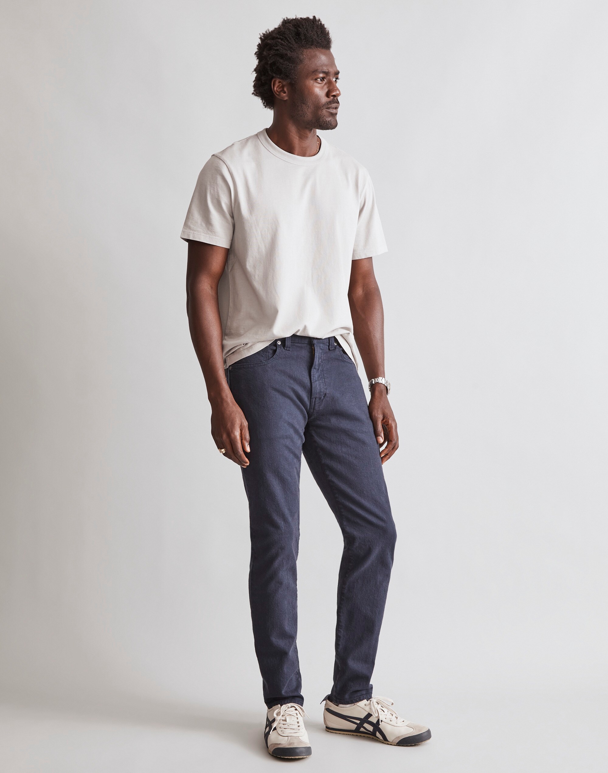 Garment-Dyed Athletic Slim Jeans | Madewell
