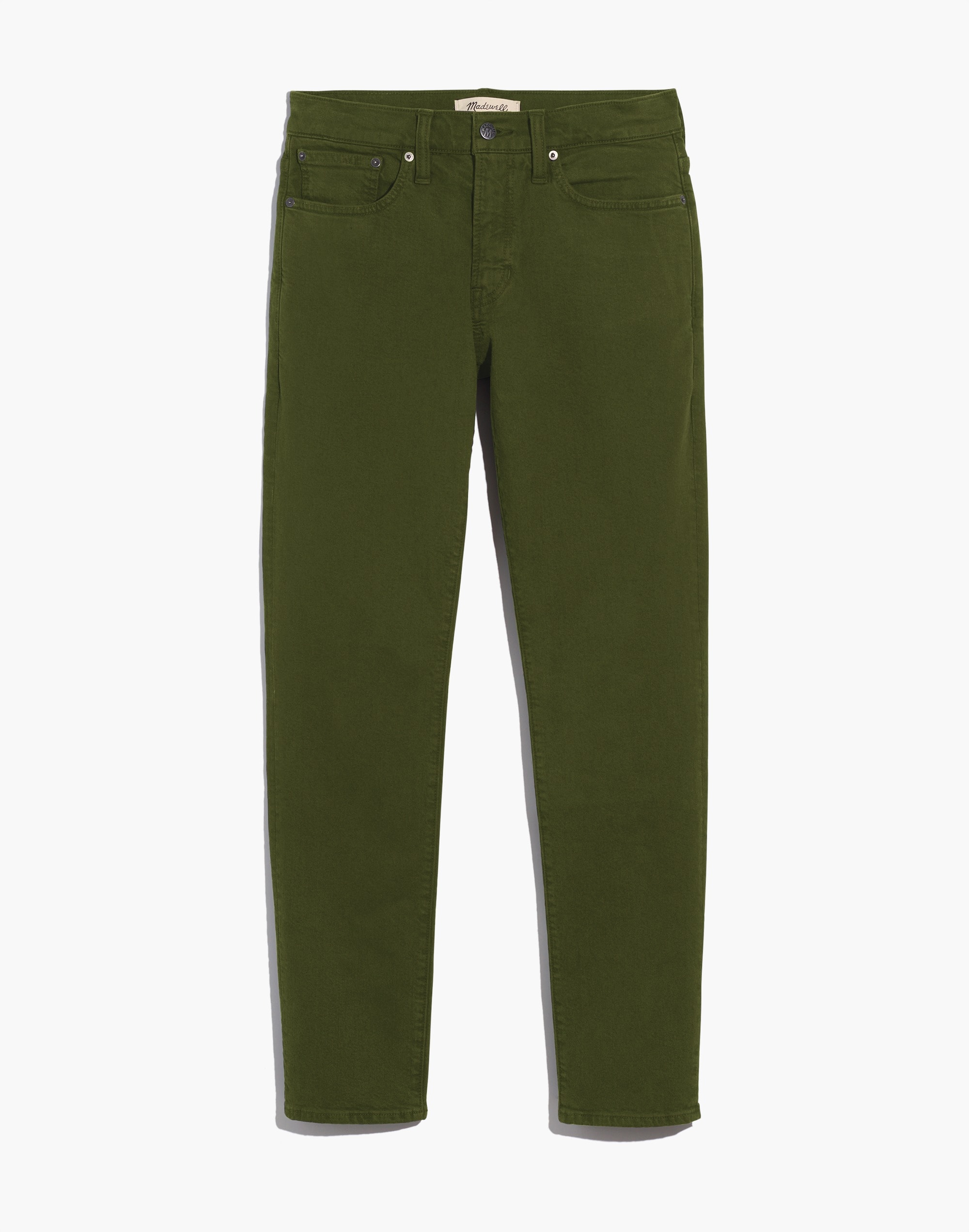 Garment-Dyed Athletic Slim Jeans