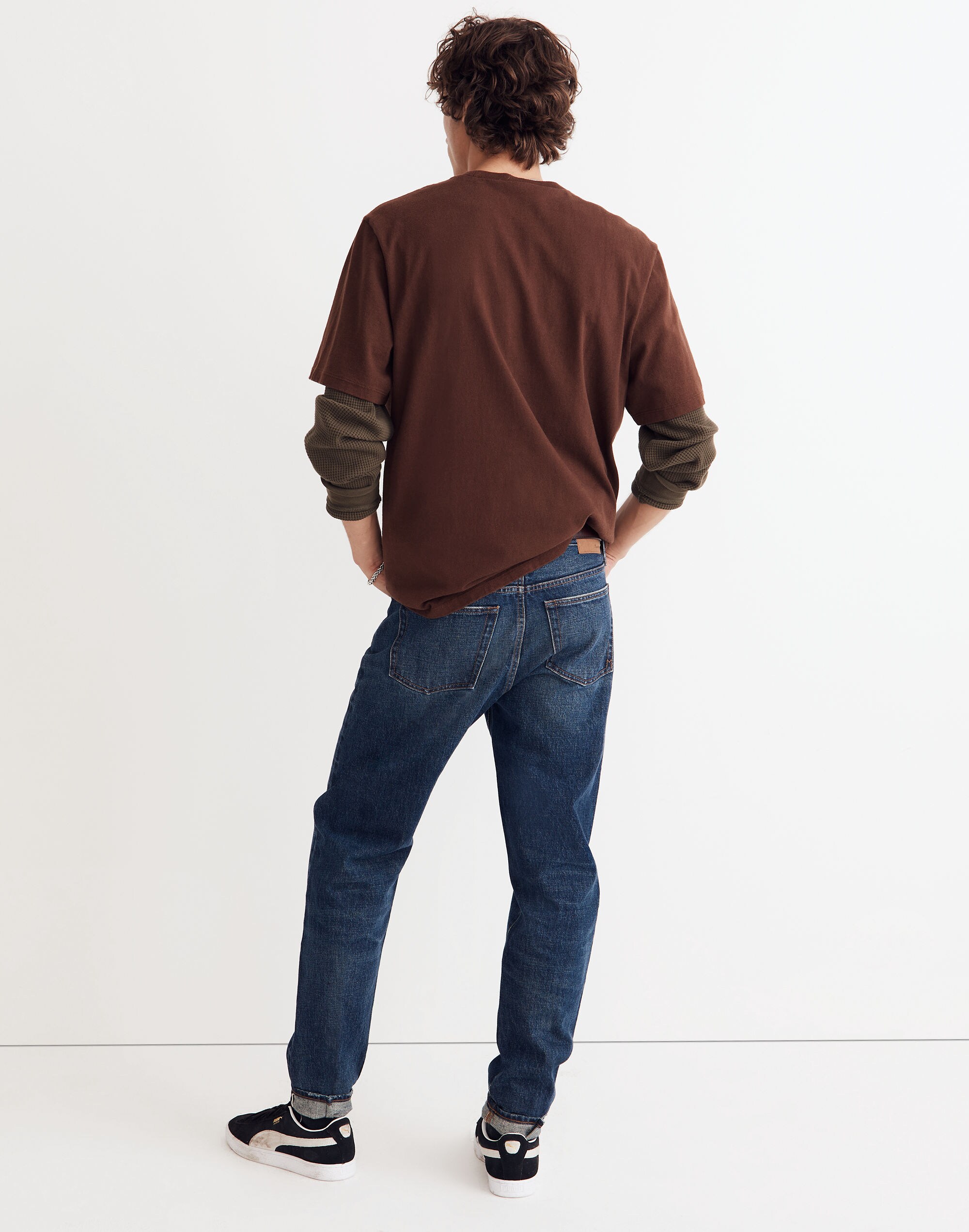 Relaxed Taper Selvedge Jeans in Milboro Wash