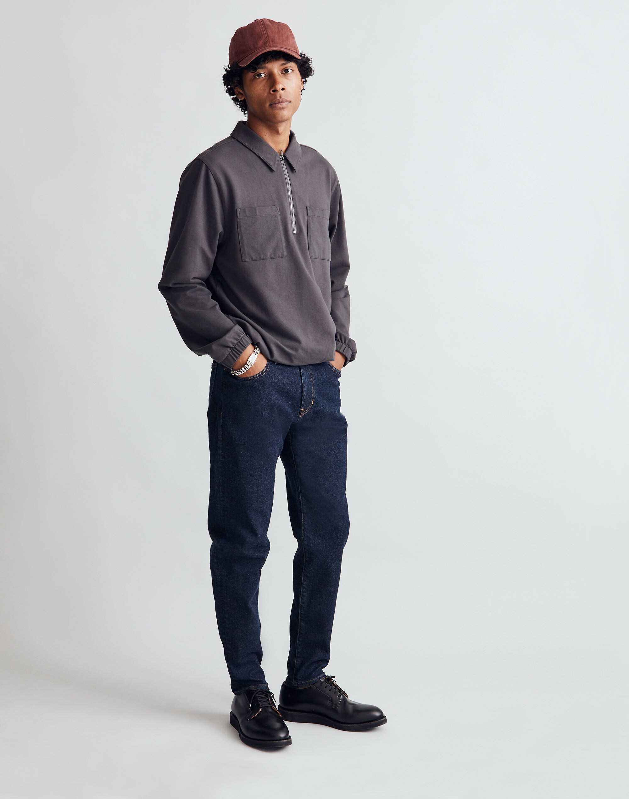 Relaxed Taper Jeans in Rinse Wash