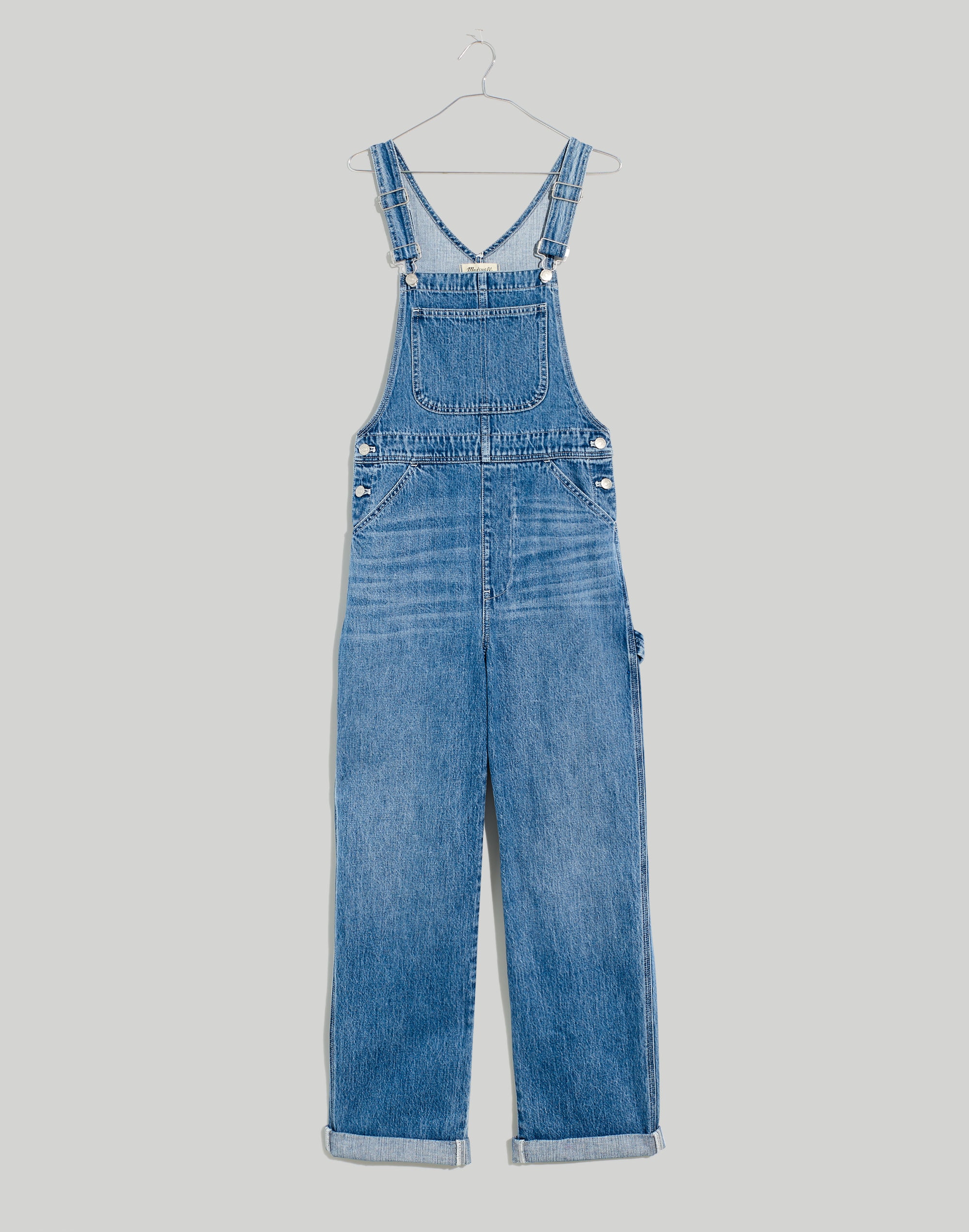 Oversized Carpenter Overalls in Ivywood Wash