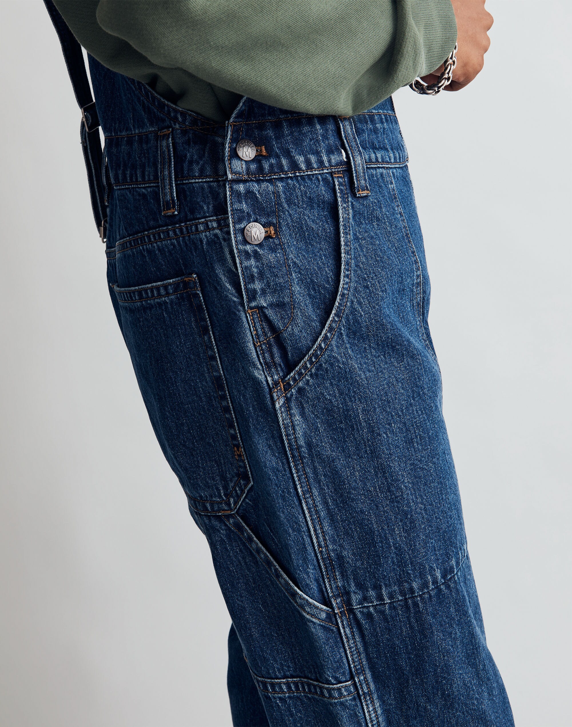Denim Workwear Overalls in Raymont Wash