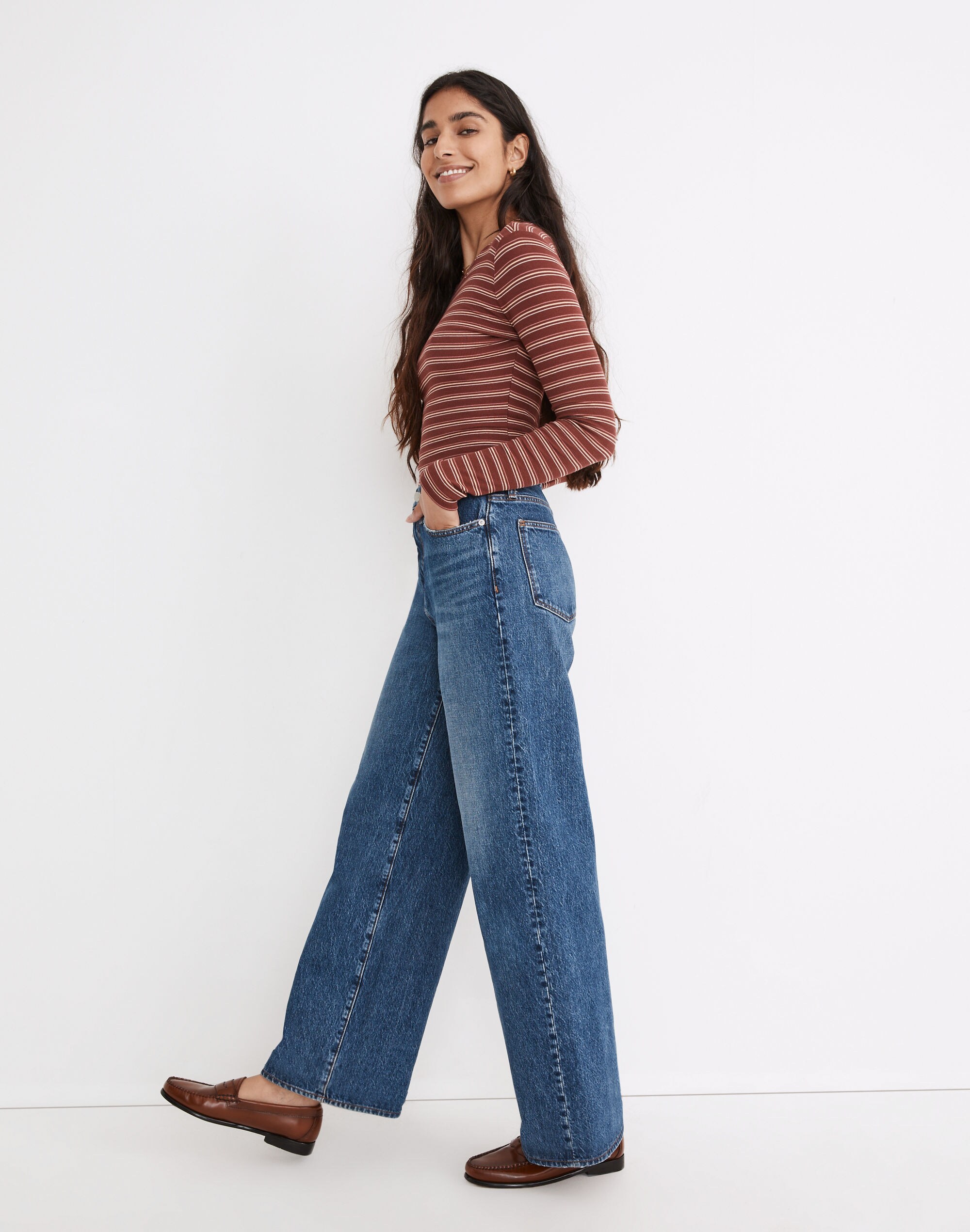 Superwide-Leg Jeans in Desota Wash