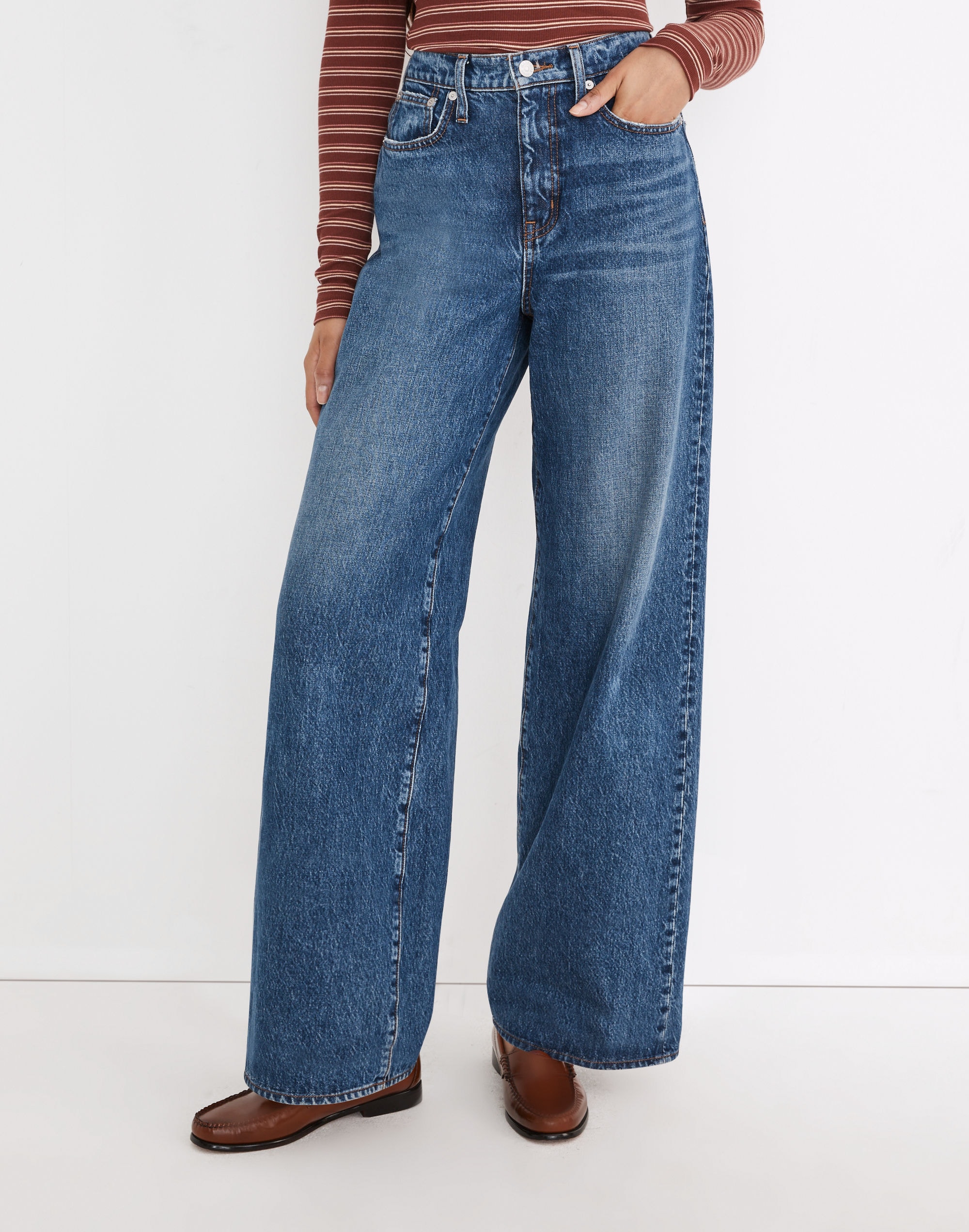 Superwide-Leg Jeans in Desota Wash