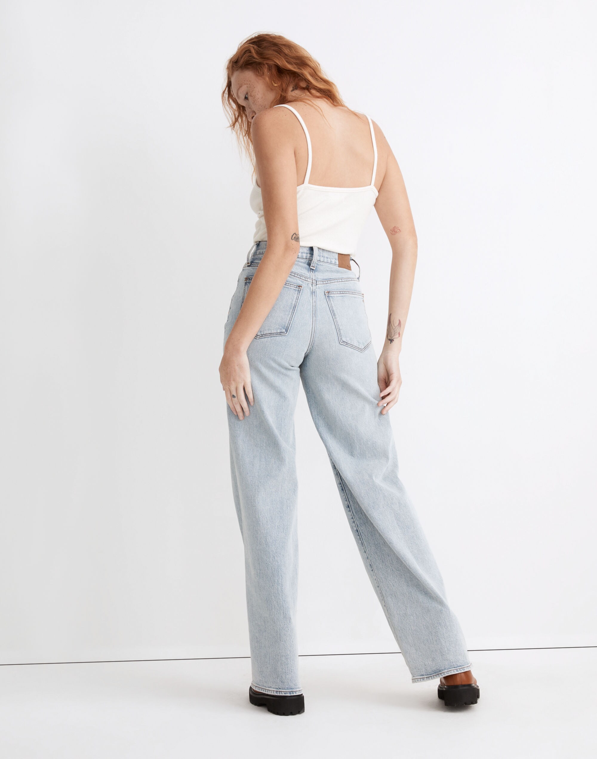 Superwide-Leg Jeans in Hollyhurst Wash