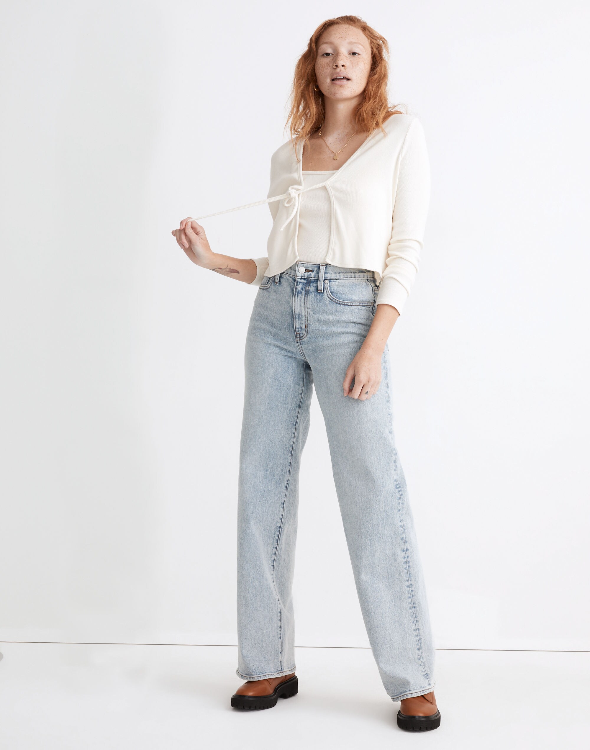Superwide-Leg Jeans in Hollyhurst Wash