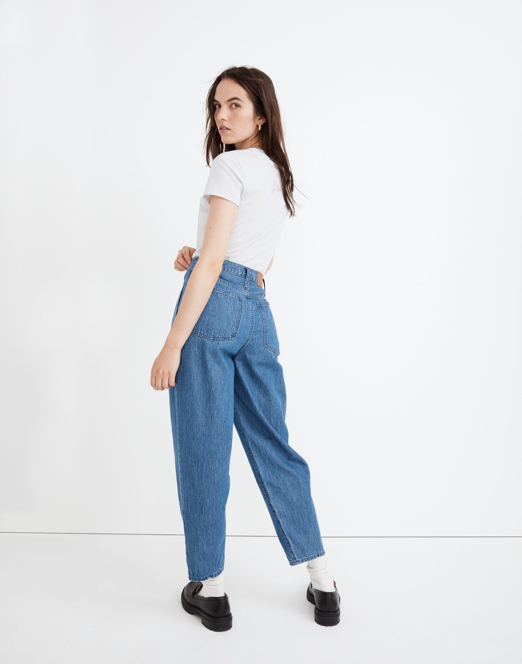 Tapered Yoke Jeans in Steinbeck Wash Madewell