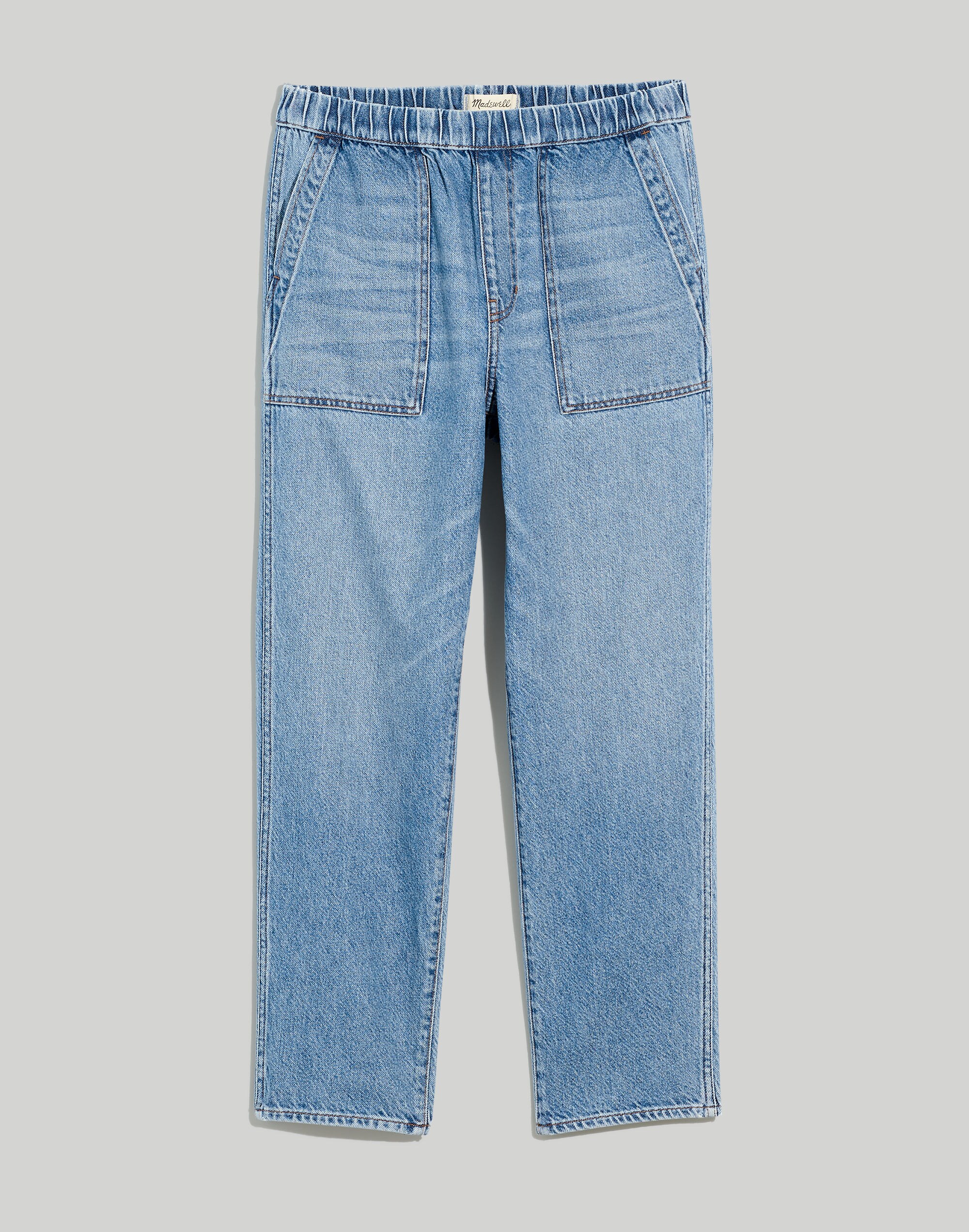 Pull-On Relaxed Jeans in Beswick Wash