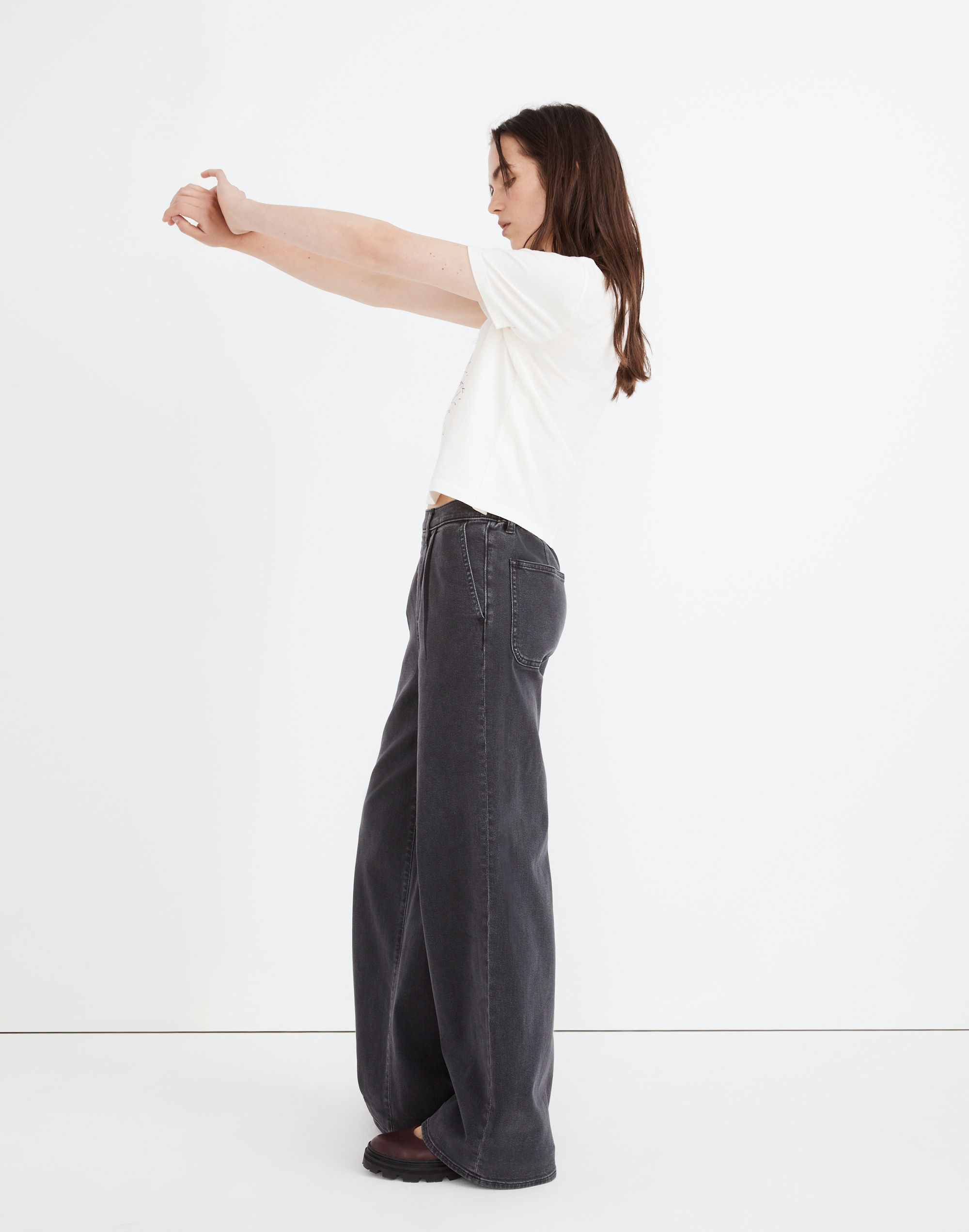 Superwide-Leg Jeans in Bessemer Wash