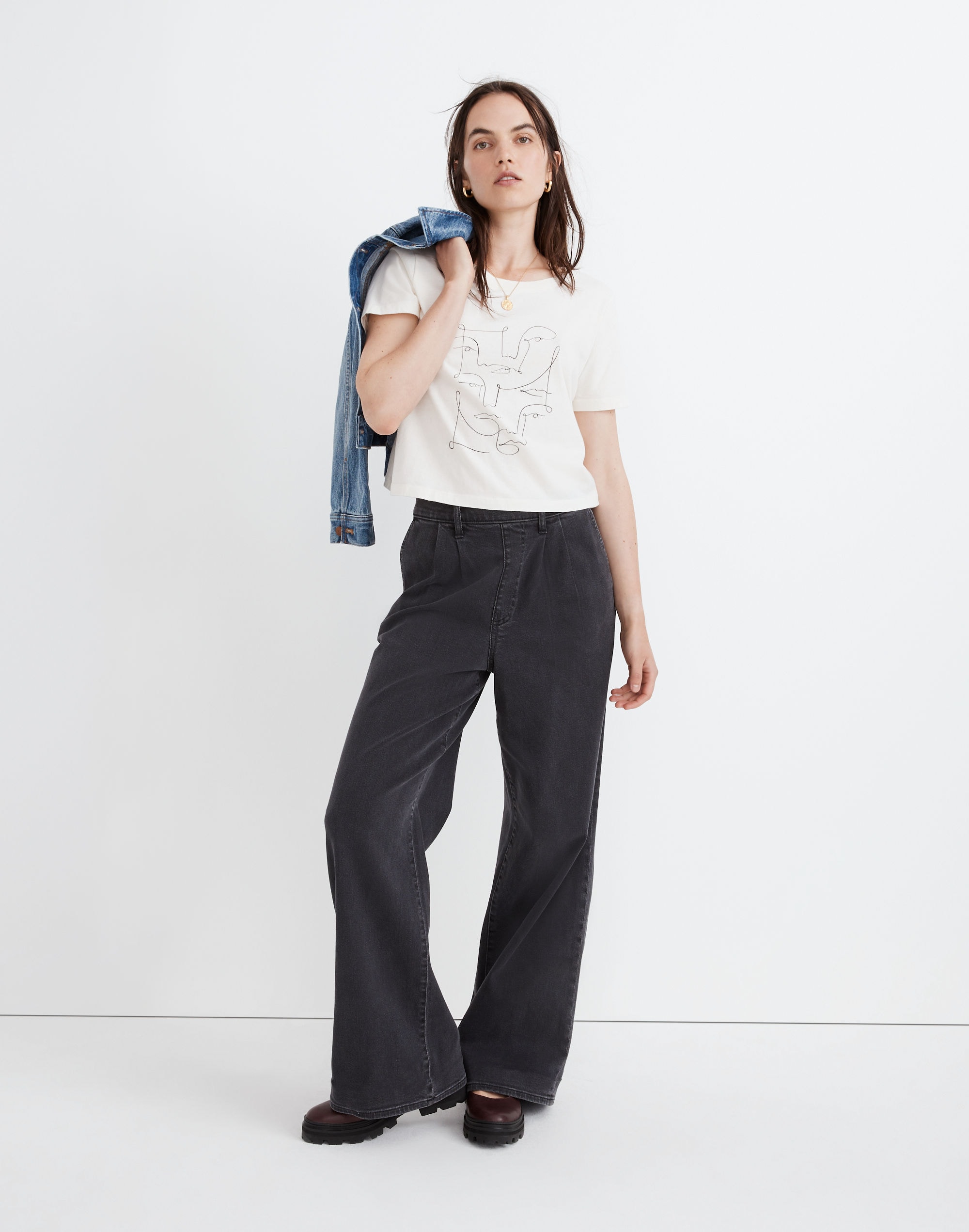 Superwide-Leg Jeans in Bessemer Wash