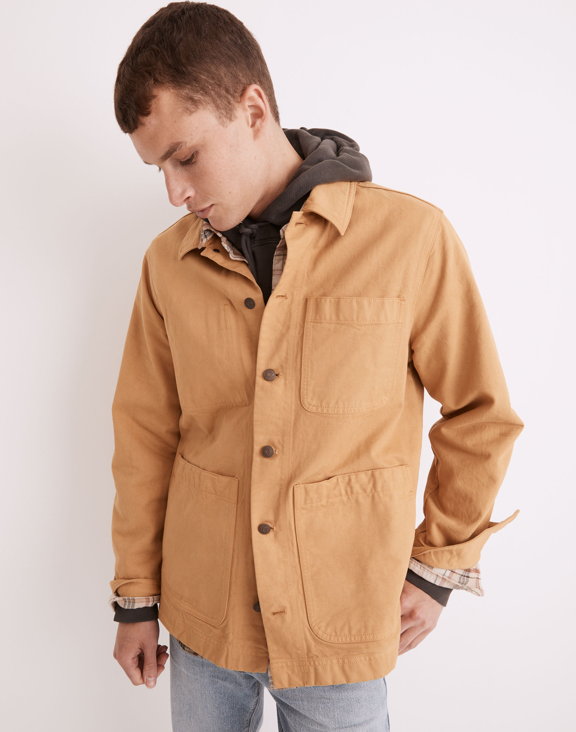 Garment-Dyed Canvas Chore Jacket