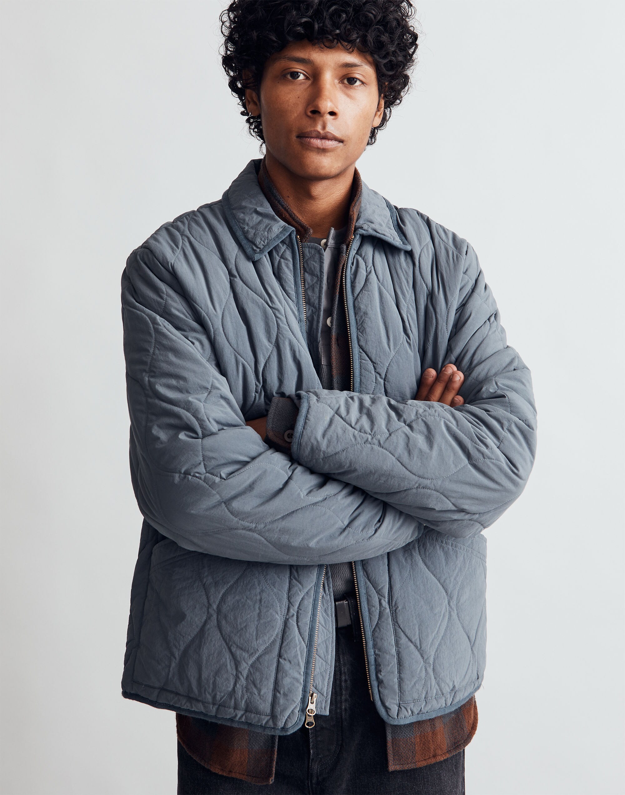 Quilted (Re)sourced Nylon Jacket