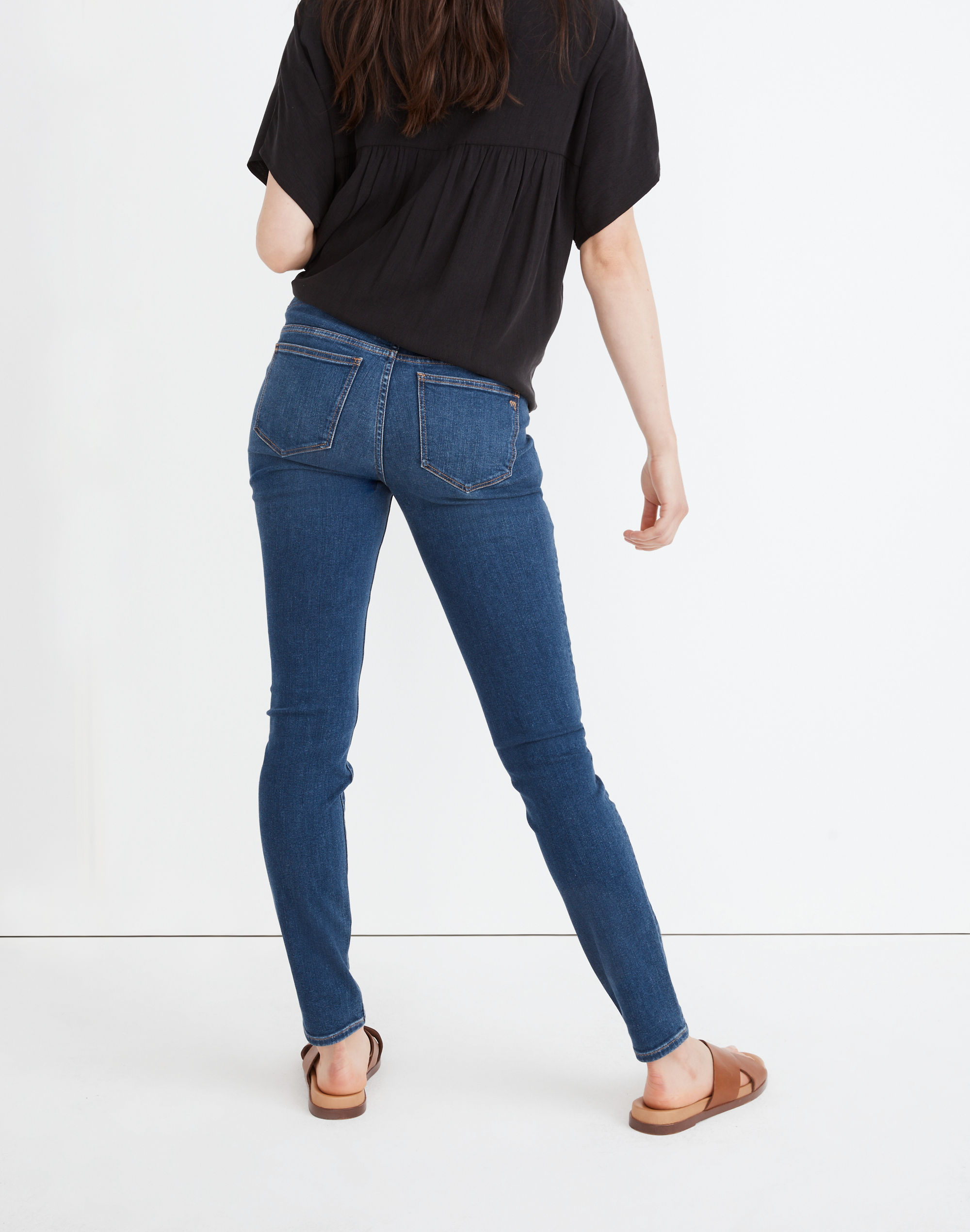 Maternity Over-the-Belly Skinny Jeans in Coronet Wash
