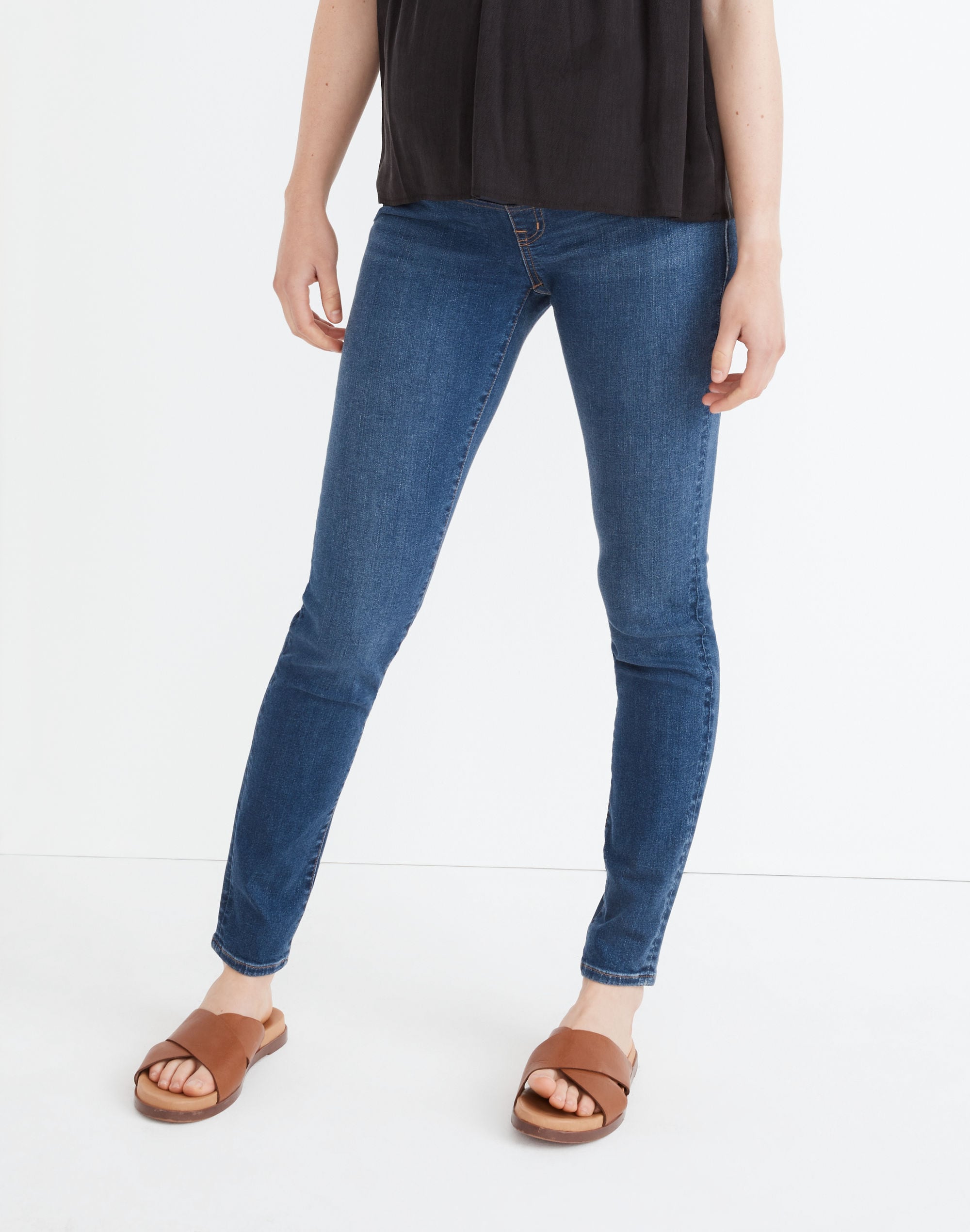 Maternity Over-the-Belly Skinny Jeans in Coronet Wash