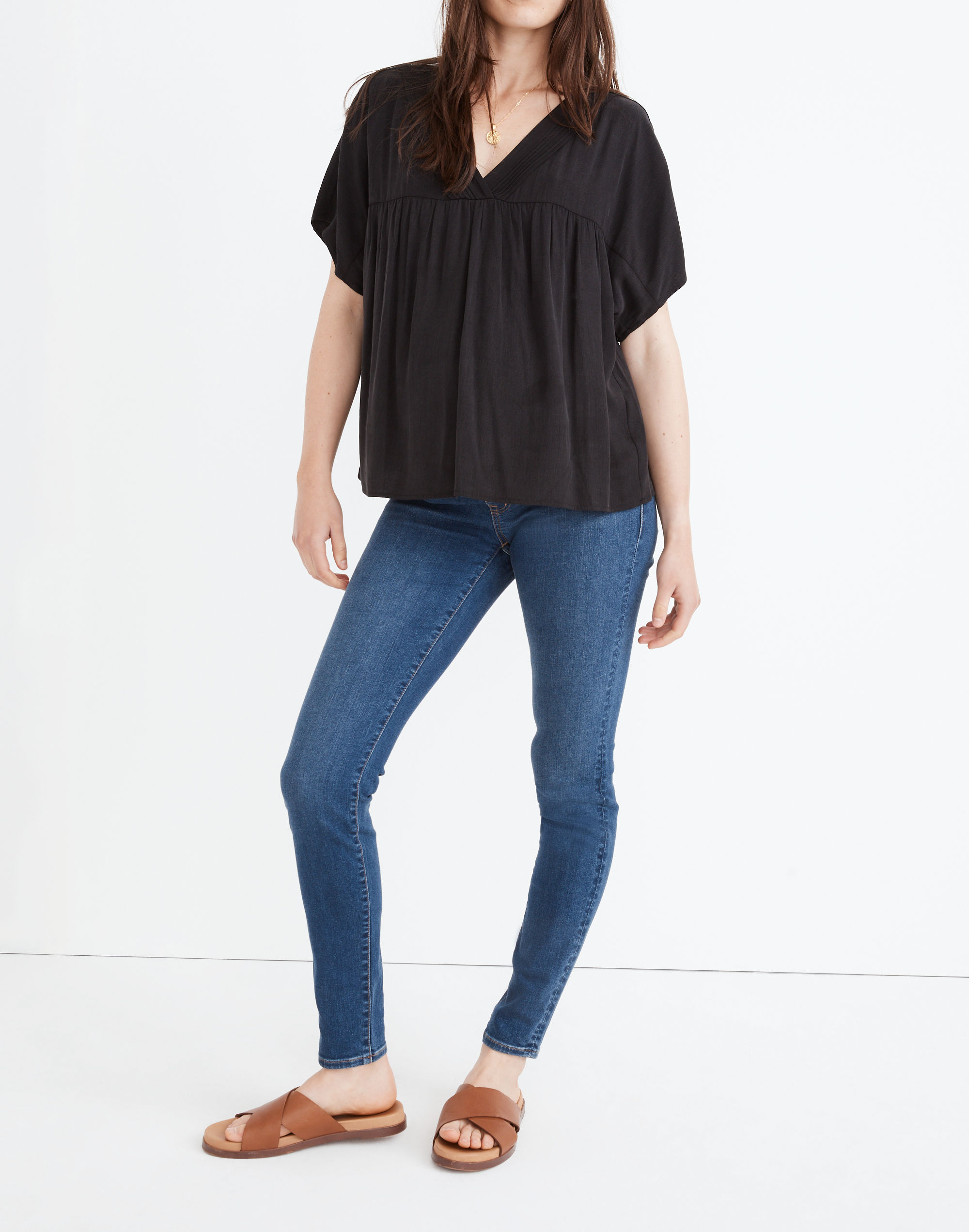 Maternity Over-the-Belly Skinny Jeans in Coronet Wash