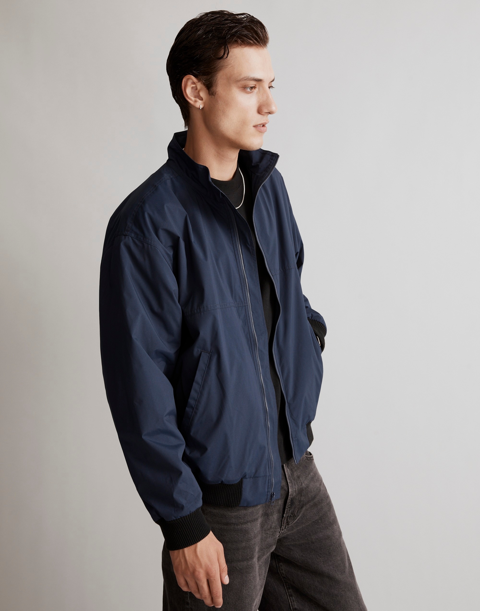 Fleece-Lined Bomber Jacket