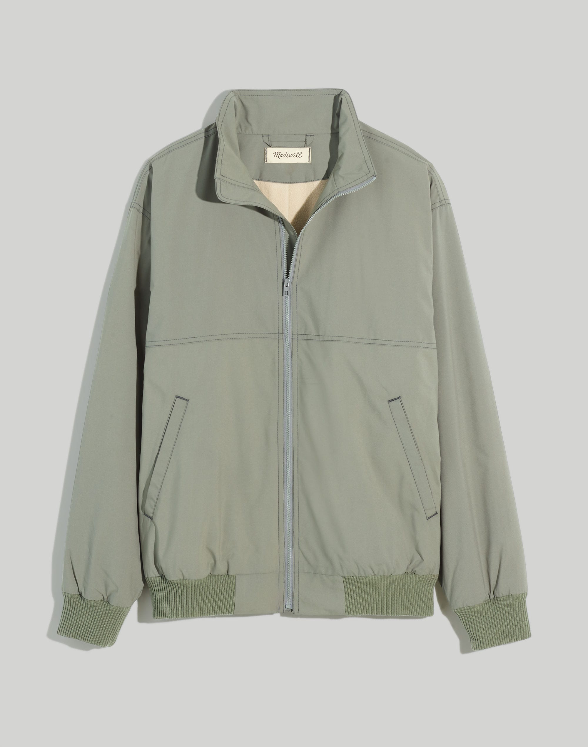 Fleece-Lined Bomber Jacket
