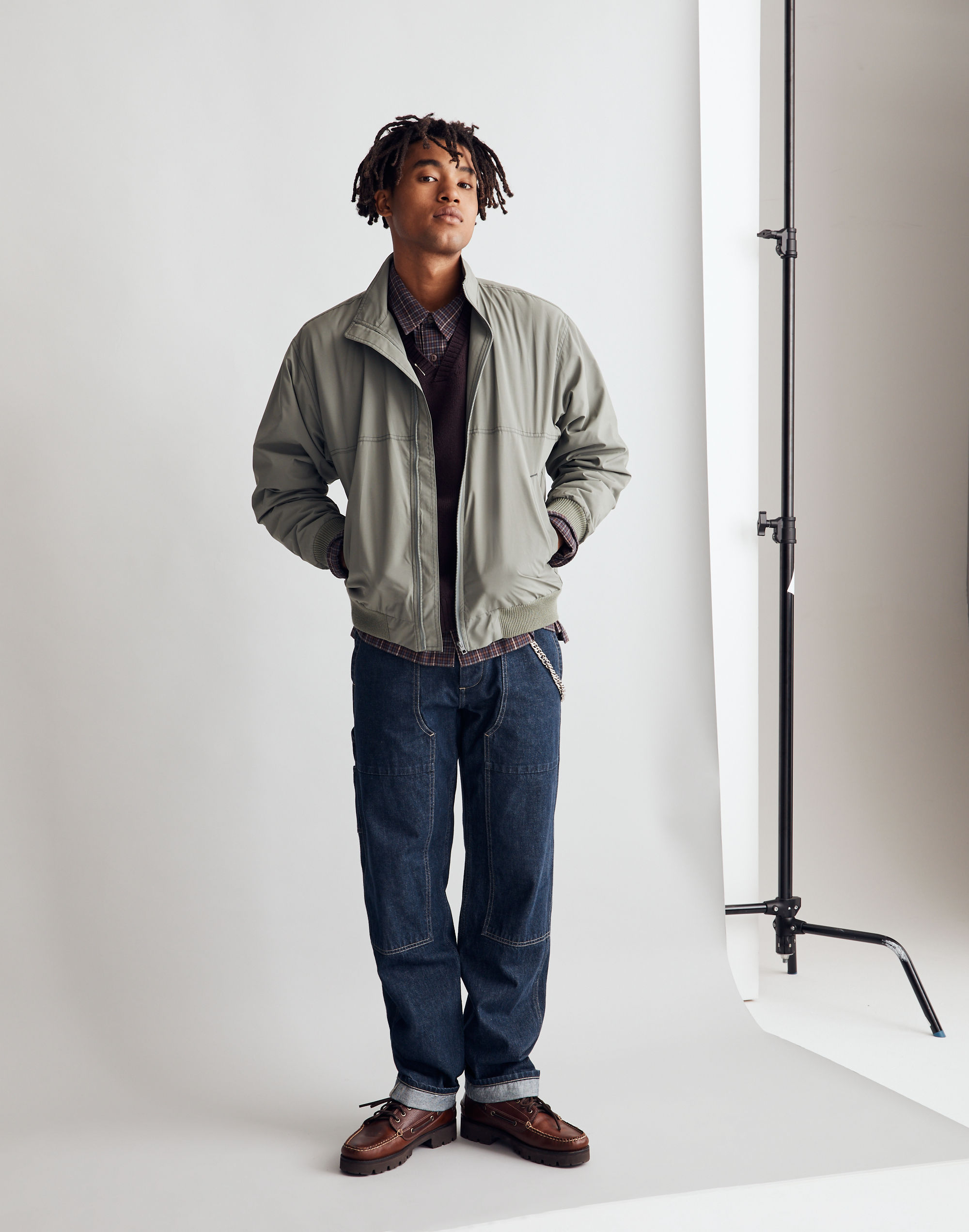 Fleece-Lined Bomber Jacket