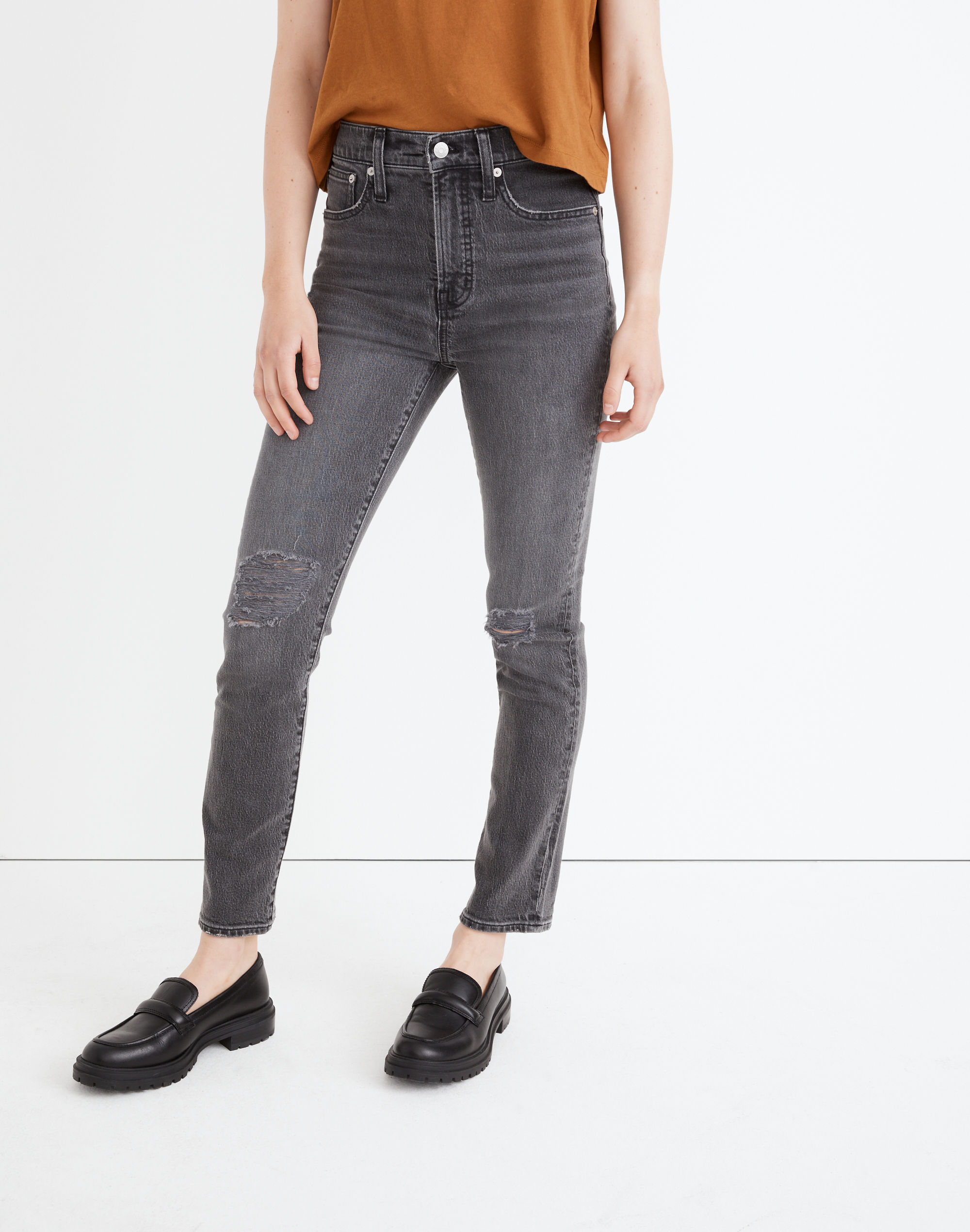 The Perfect Vintage Jean in Bartlett Wash: Ripped Edition