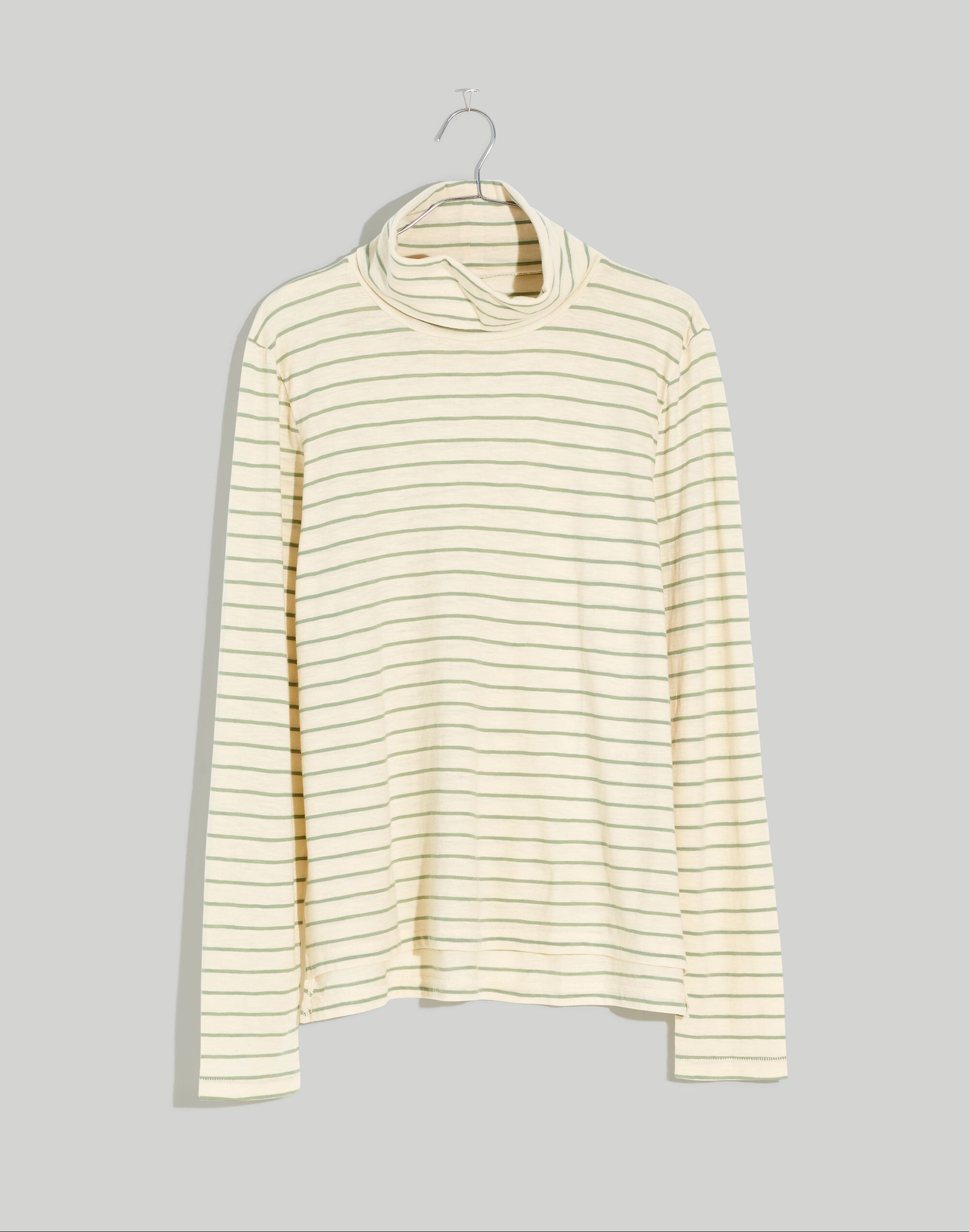 Whisper Cotton Turtleneck in Ronnie Stripe