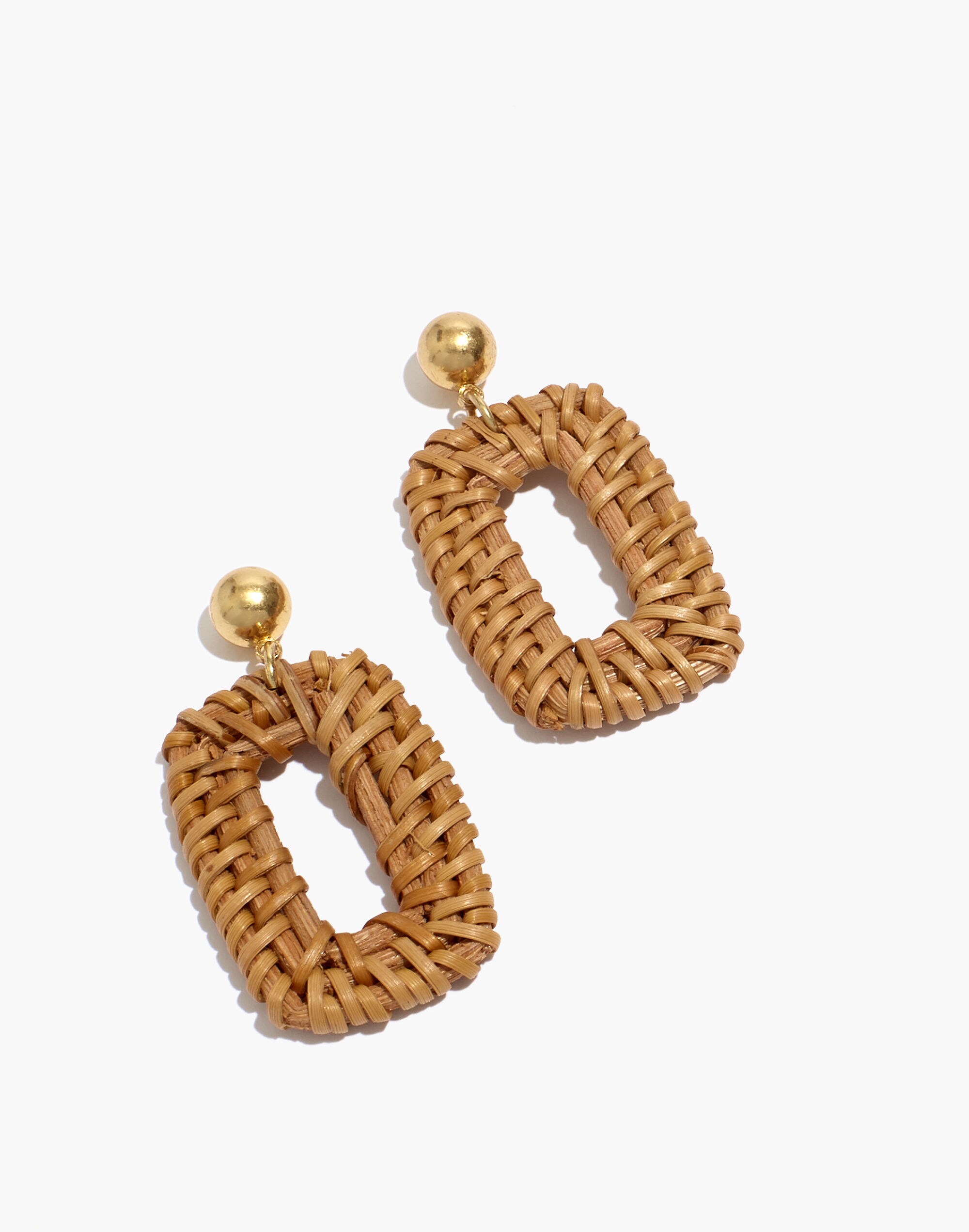 Rattan Statement Earrings