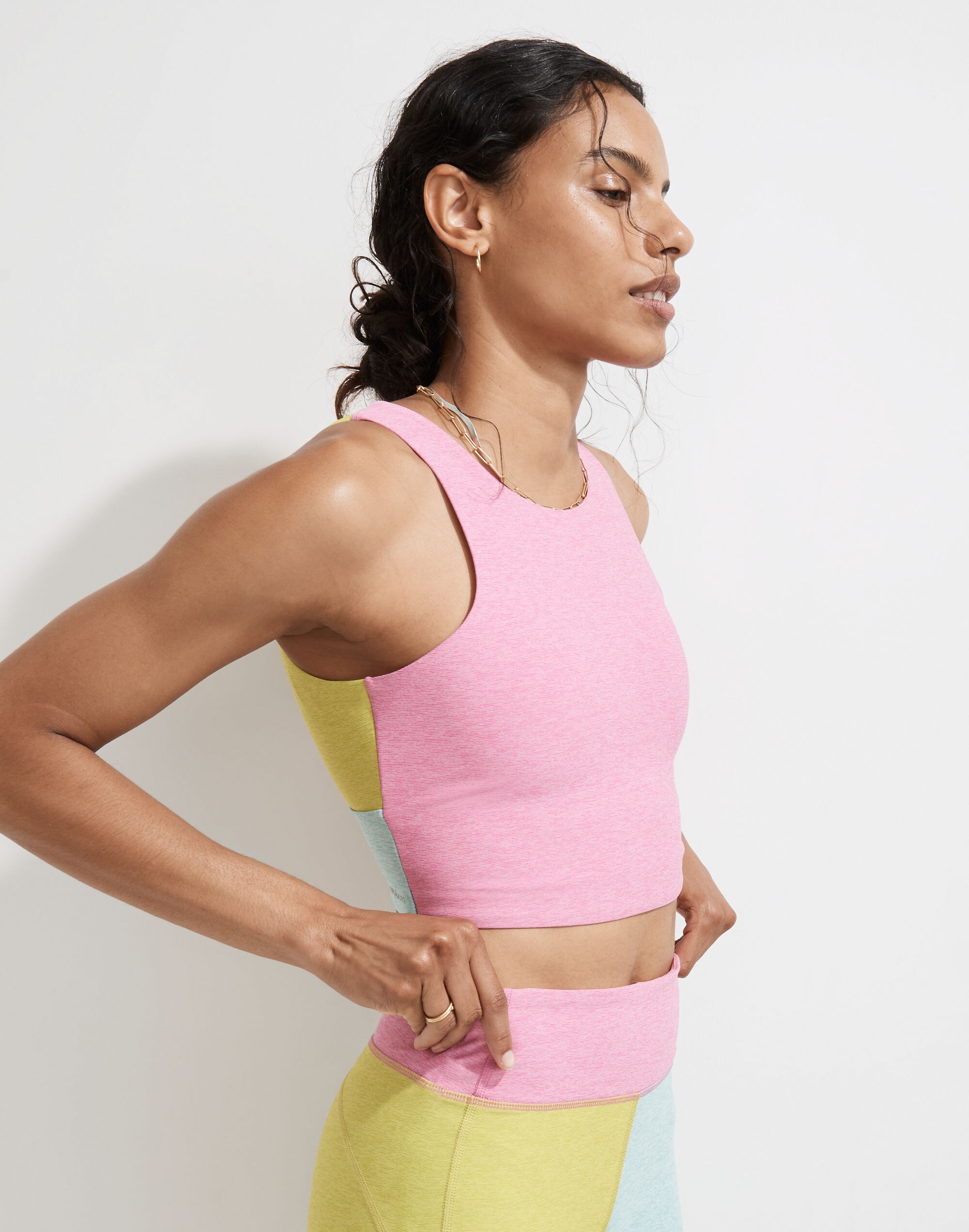 Outdoor Voices Venus Crop Top in Colorblock