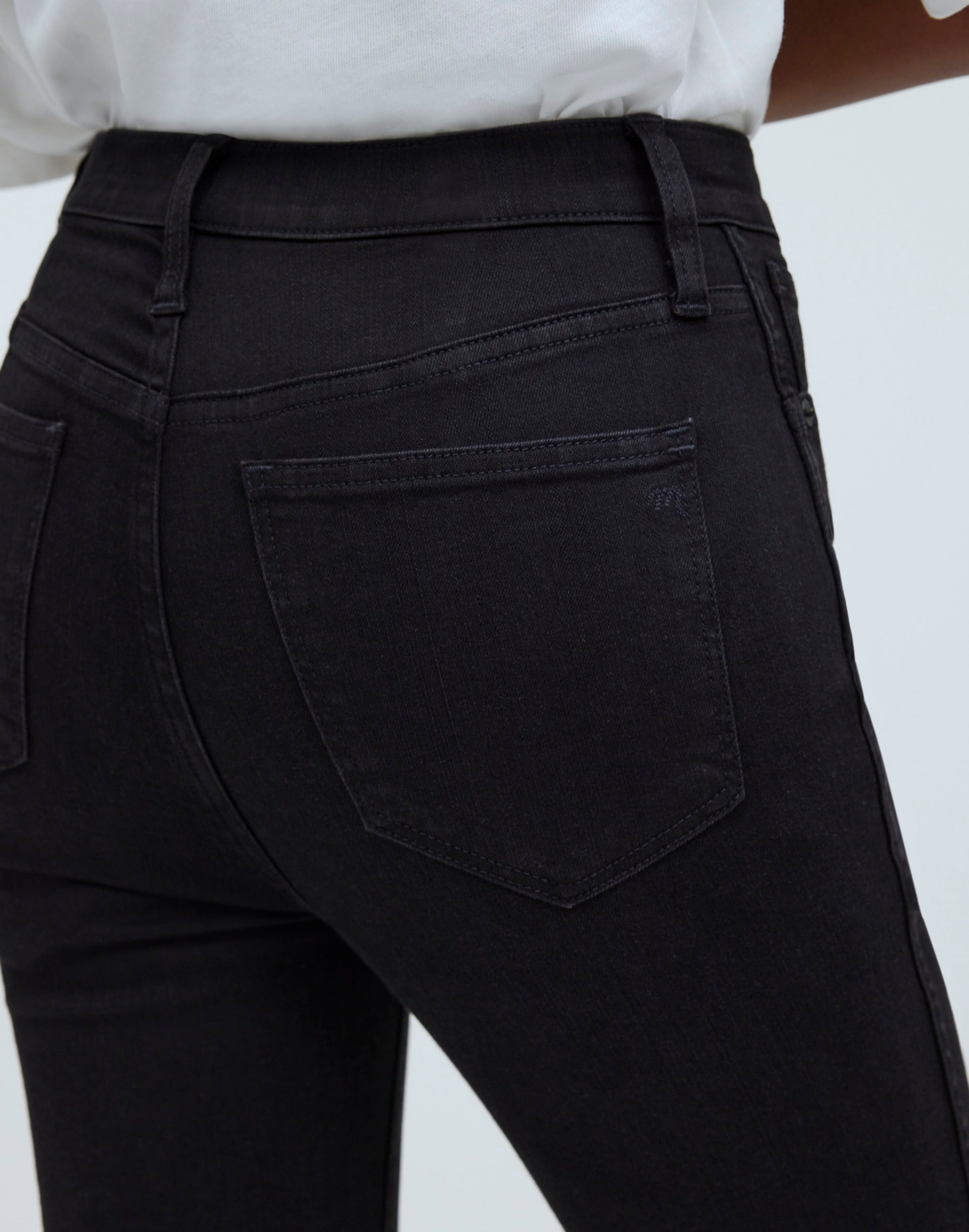 10" High-Rise Skinny Jeans Black Frost