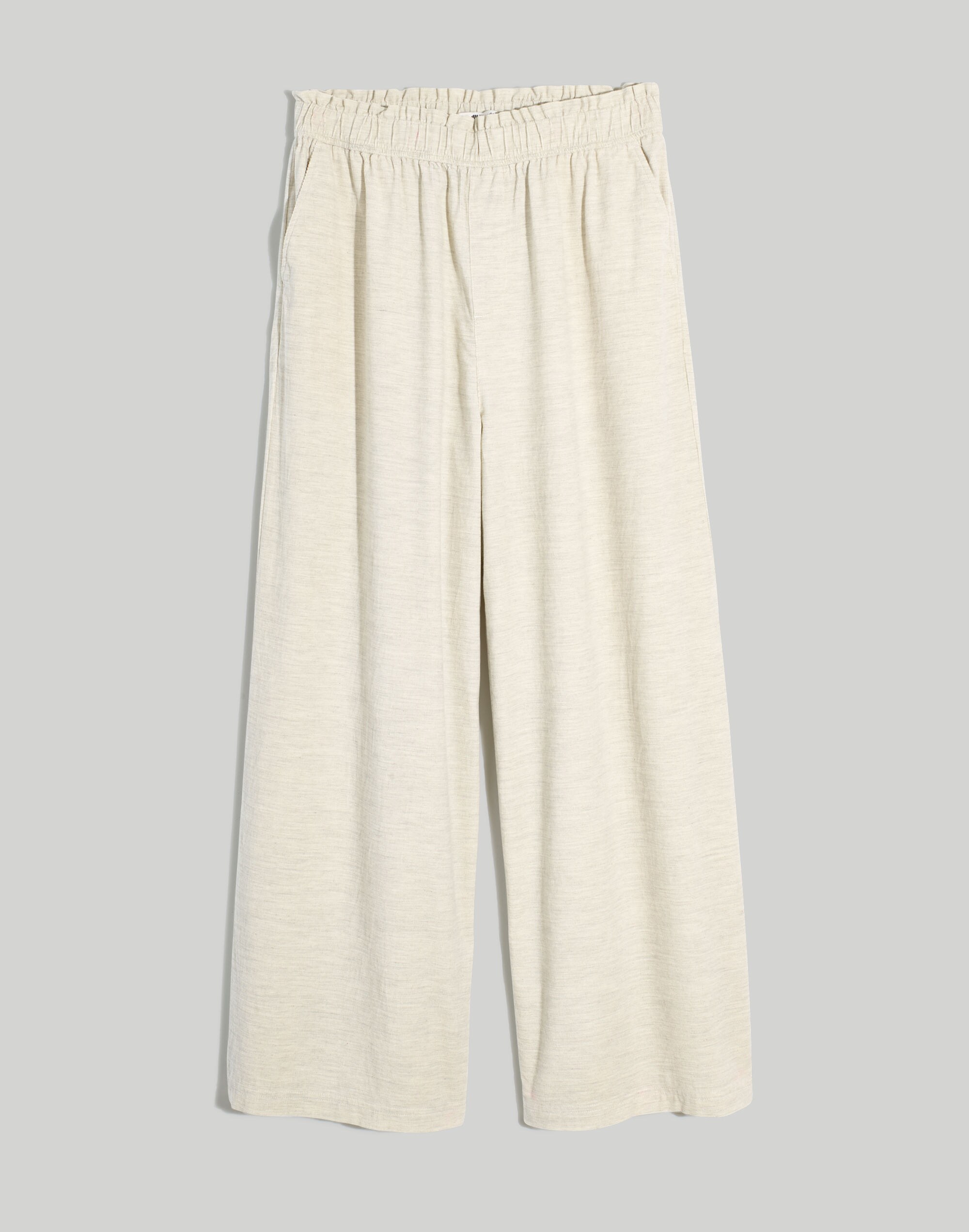 Corduroy Pull-On Wide-Leg Pants