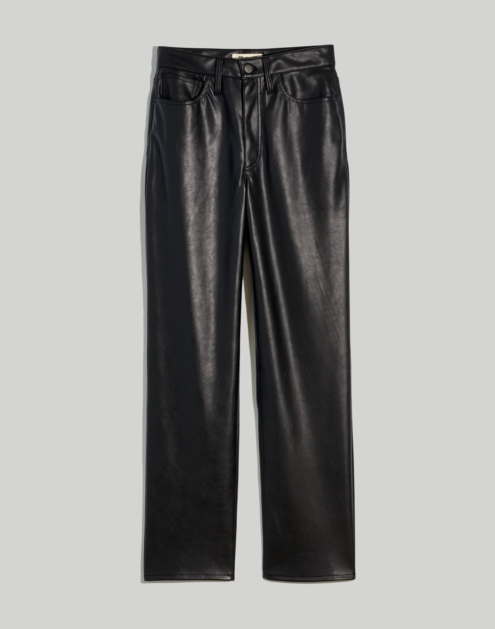 The Tall Perfect Vintage Straight Jean: Faux Leather Edition