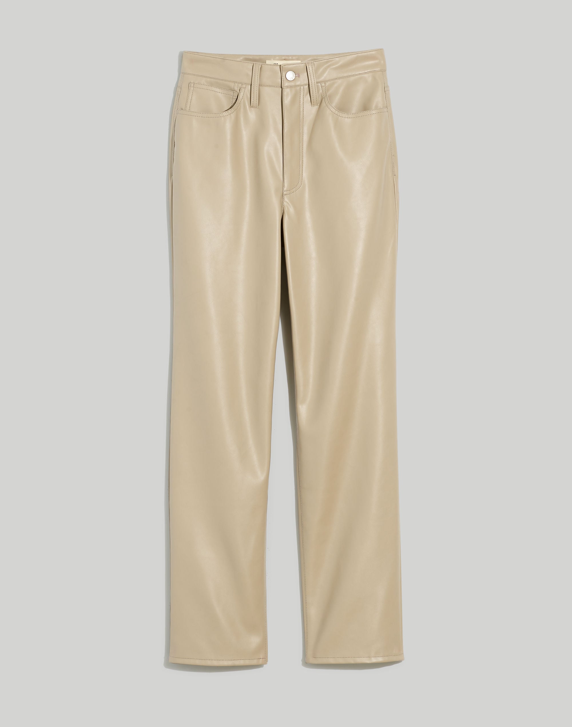 The Perfect Vintage Straight Jean: Faux Leather Edition