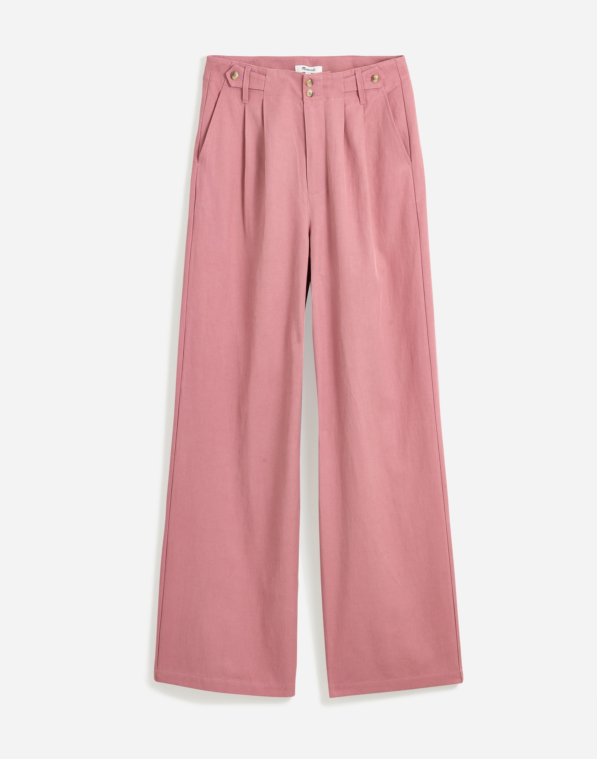 Mw The Harlow Wide-leg Pant In Woodrose